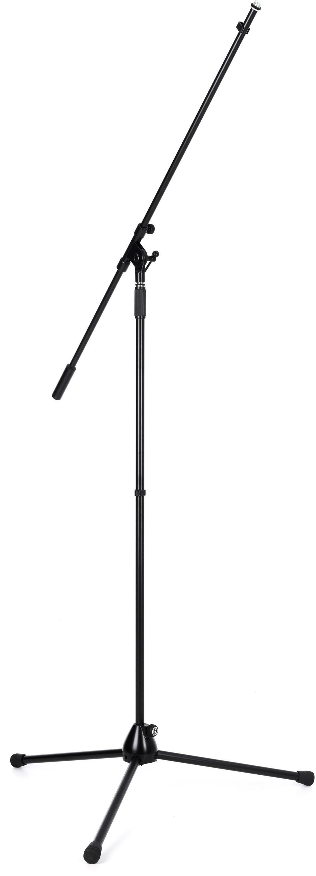 K&M 21021 Extra Tall Boom Microphone Stand - Black | Sweetwater