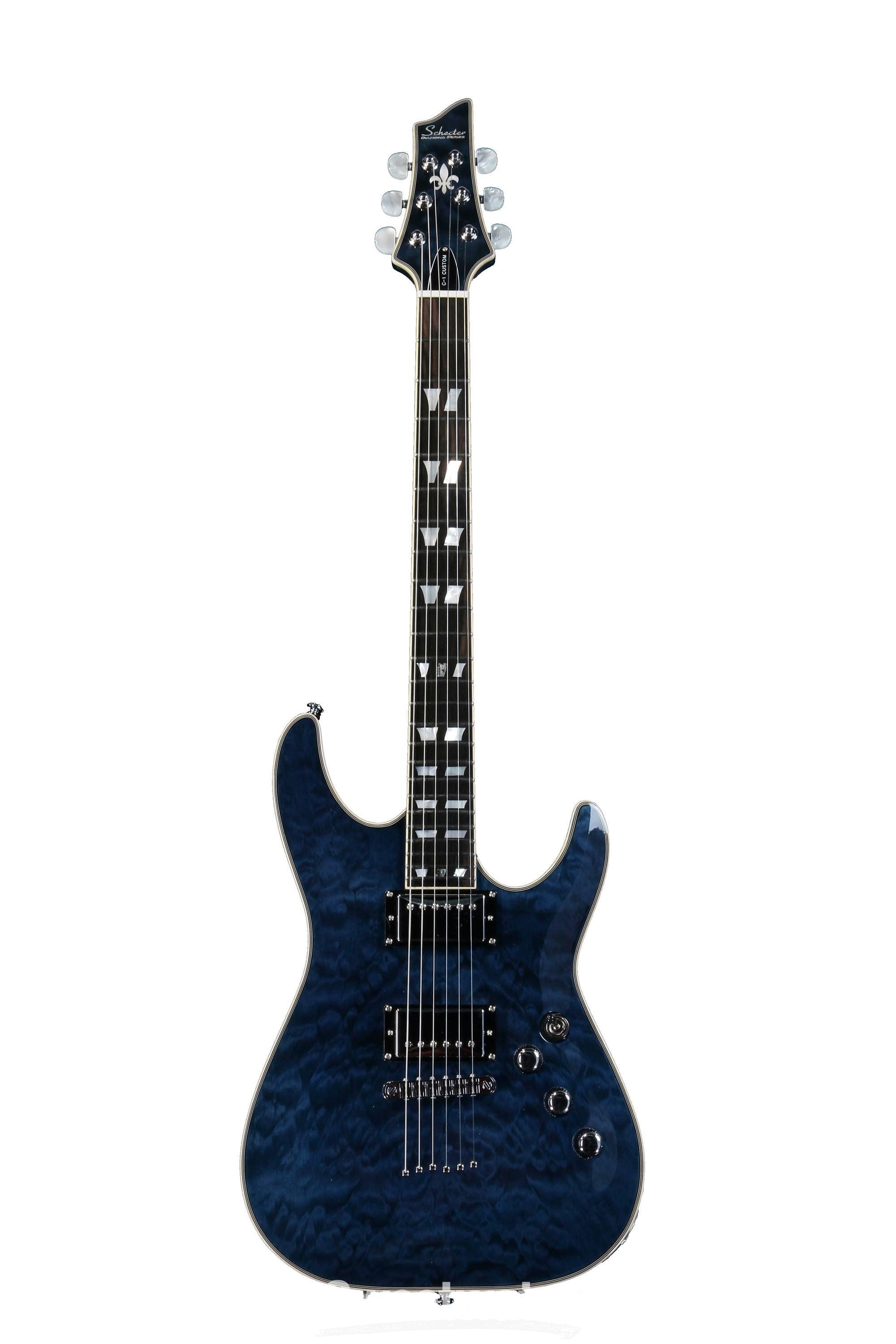 Schecter C-1 Custom - See-Thru Blue | Sweetwater