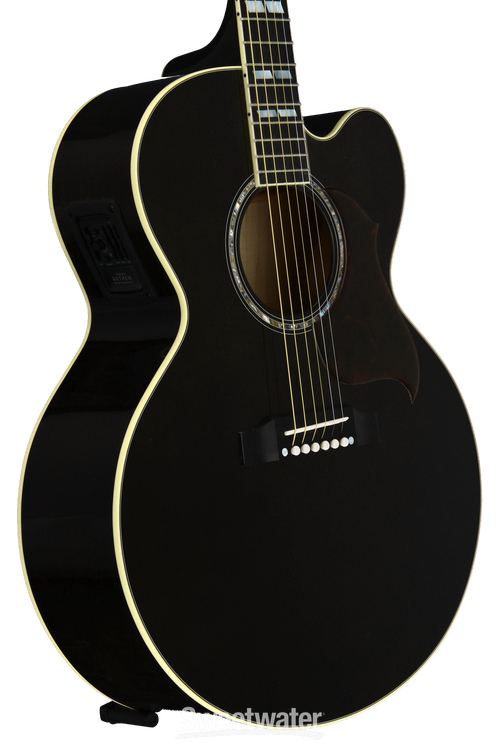Gibson Acoustic J-185 EC Hi-Performance - Trans Ebony Gibson Acoustic J-185 EC Hi-Performance - Trans Ebony