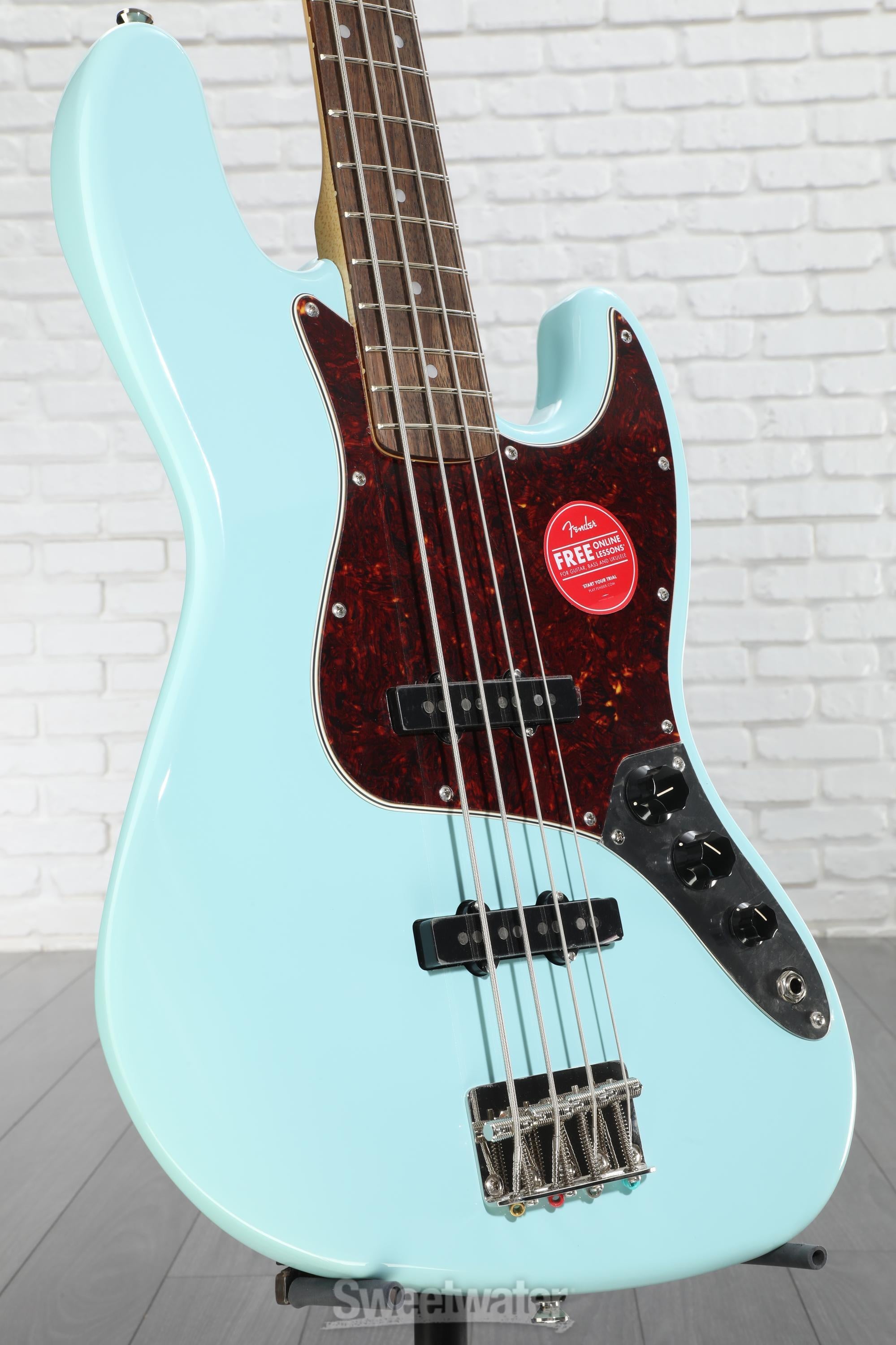Squier Classic Vibe '60s Jazz Bass - Daphne Blue | Sweetwater