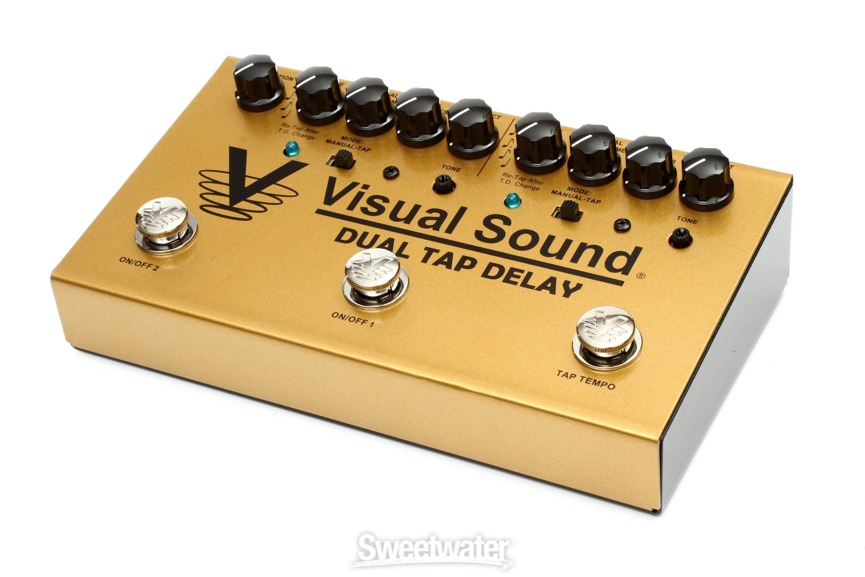 Visual Sound Dual Tap Delay Two-Channel Tap Tempo Delay Pedal 