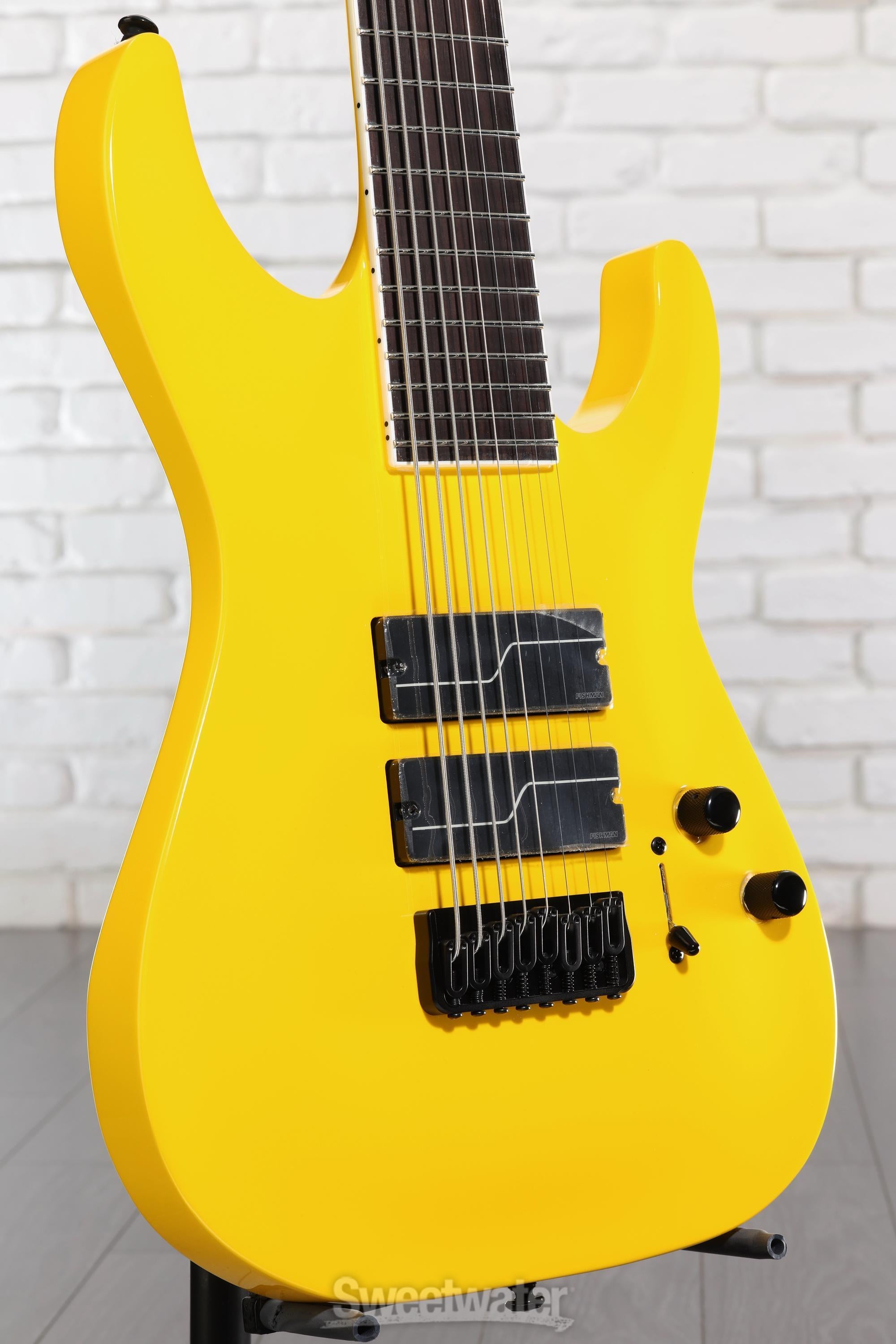 Photo of ESP LTD Stephen Carpenter SC-608 Signature 8-string Baritone Electric Guitar - Yellow