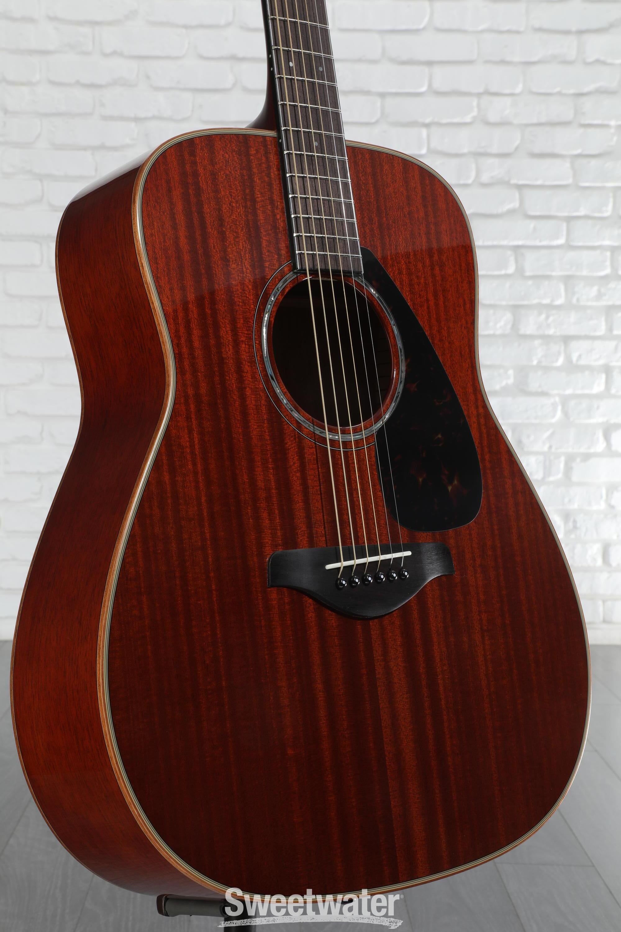 Yamaha FG850 Dreadnought Acoustic Guitar - Natural | Sweetwater