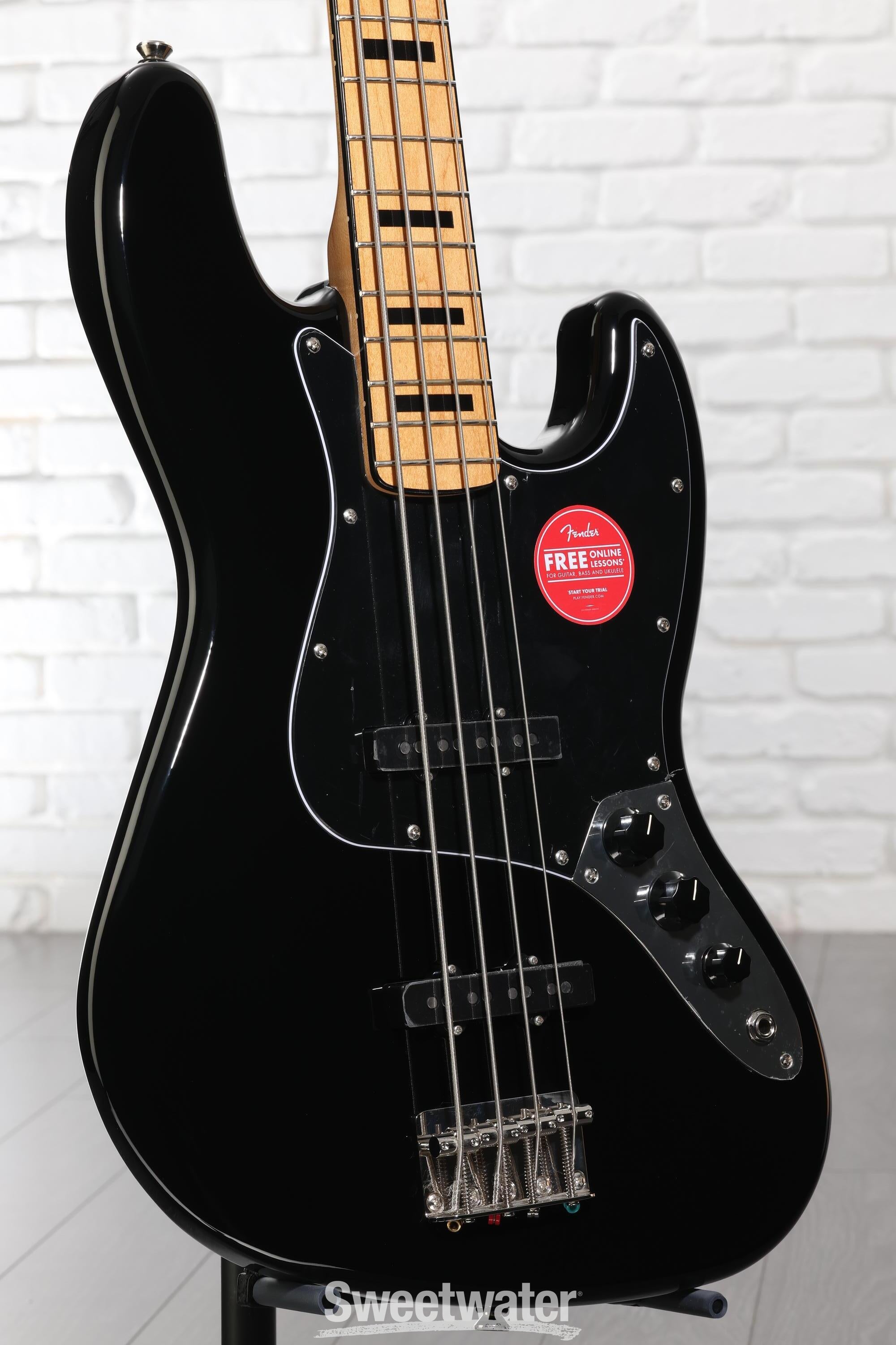 Squier Classic Vibe '70s Jazz Bass - Black | Sweetwater