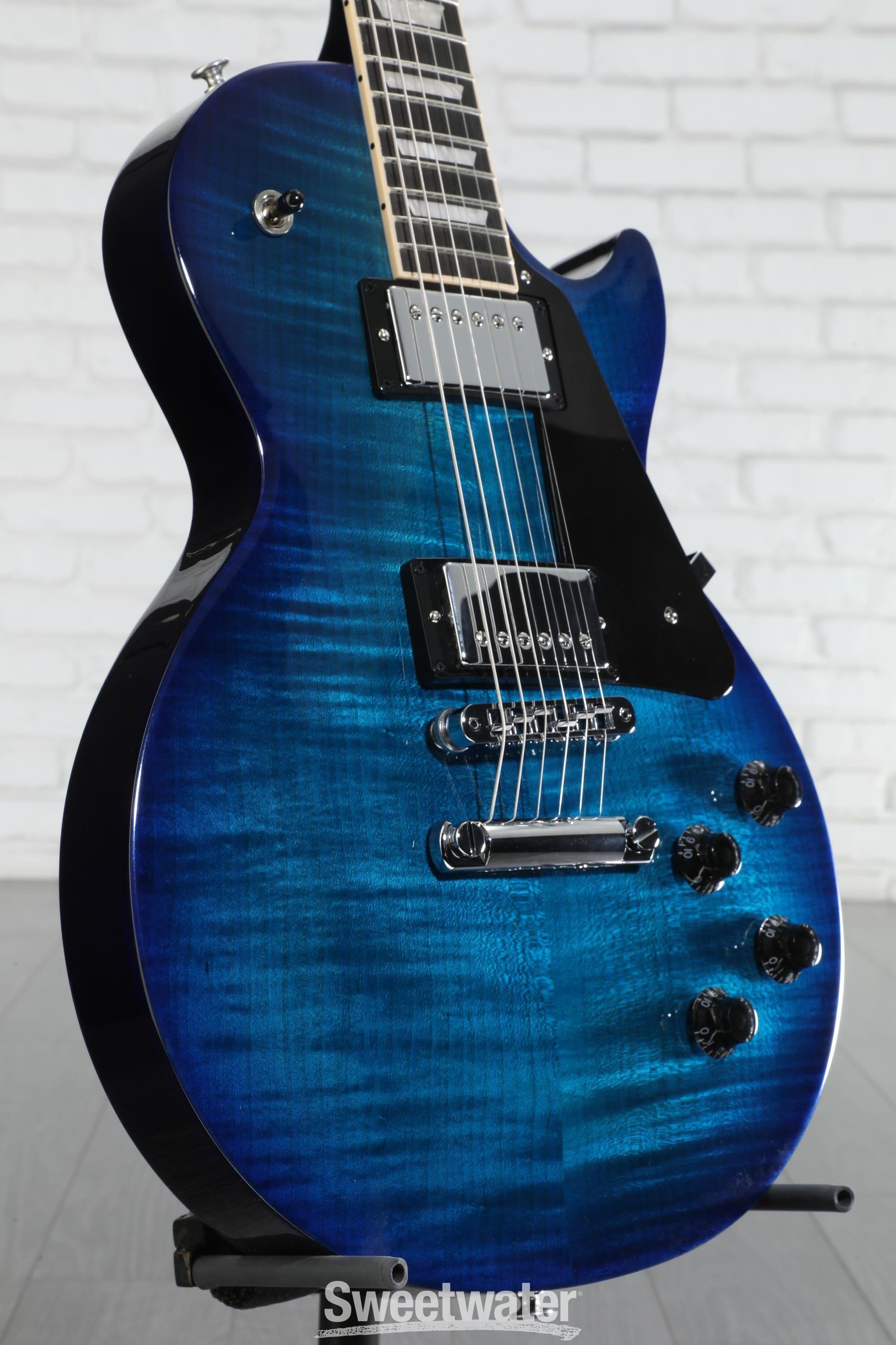ギター GIBSON les paul standard llic blue Gibson Les Paul Studio Session Electric Guitar - Cobalt Burst