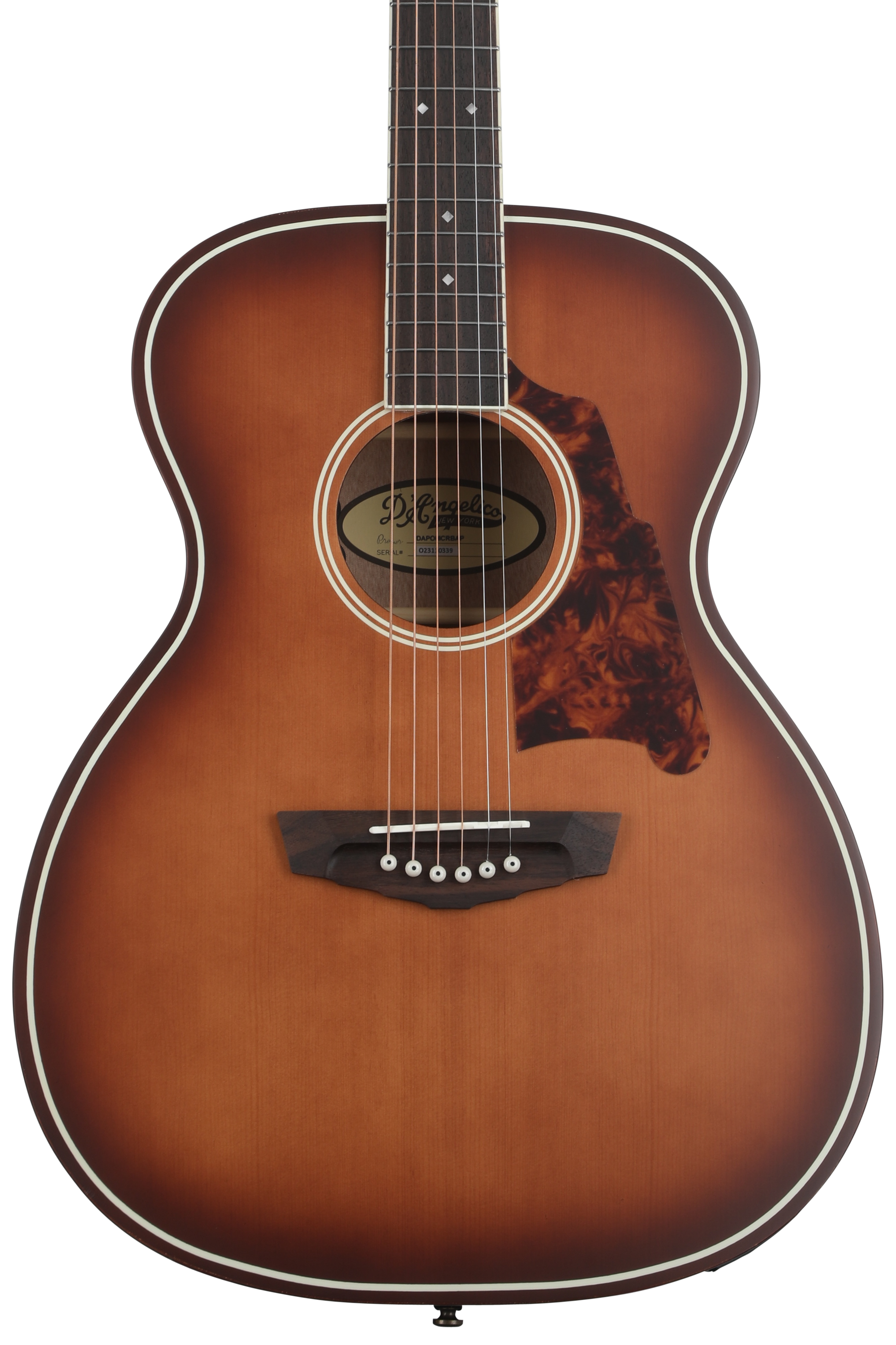 D'Angelico Premier Tammany OM Acoustic-electric Guitar - Caramel Burst