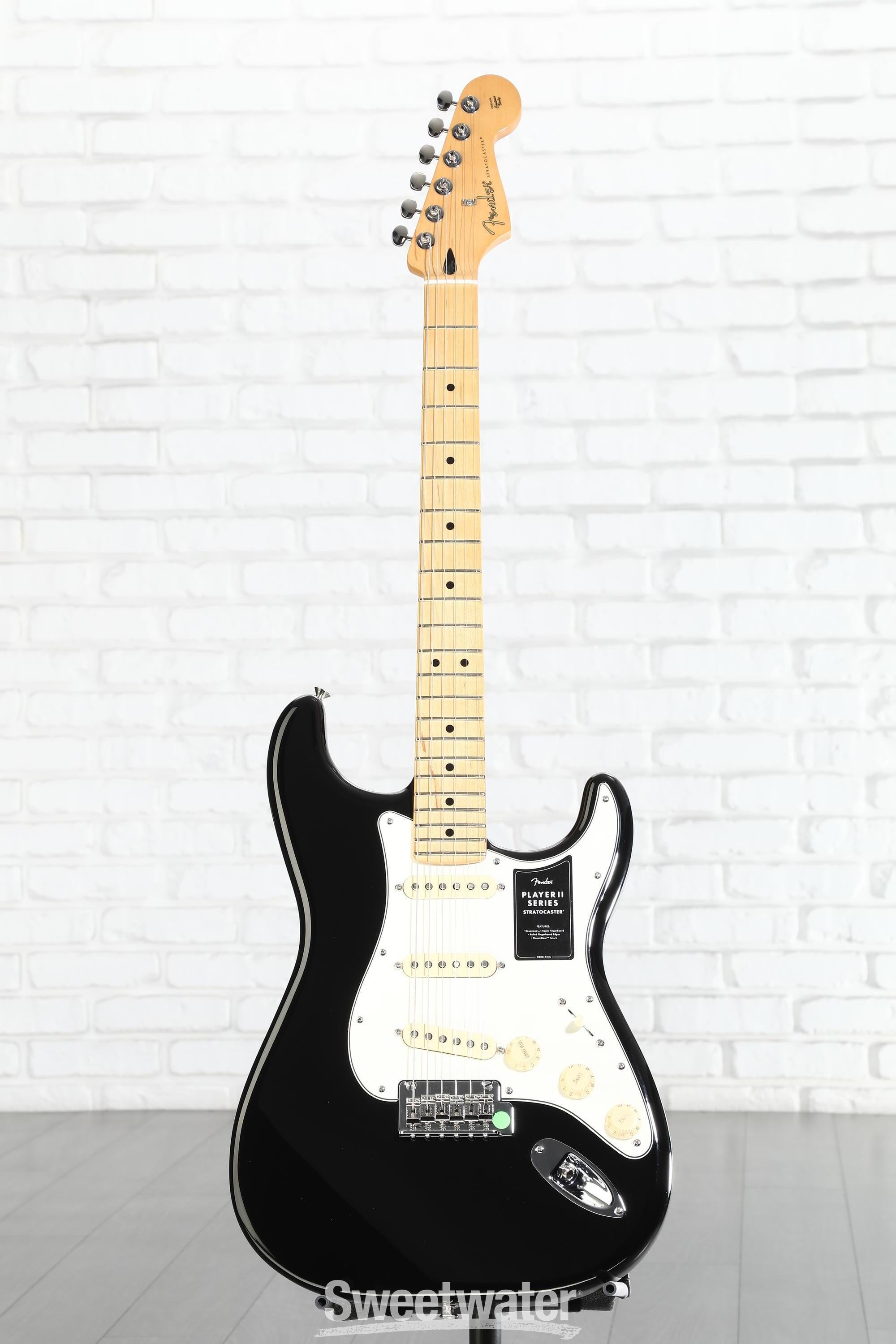 Fender Player II Stratocaster Electric Guitar - Black with Maple