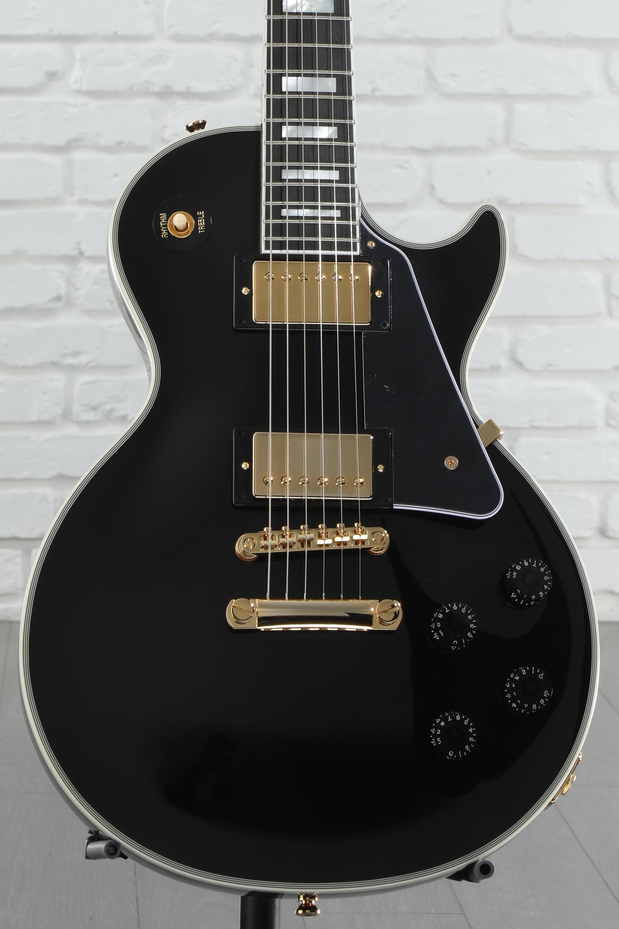 Epiphone Les Paul Custom Electric Guitar Ebony | Guitar Center