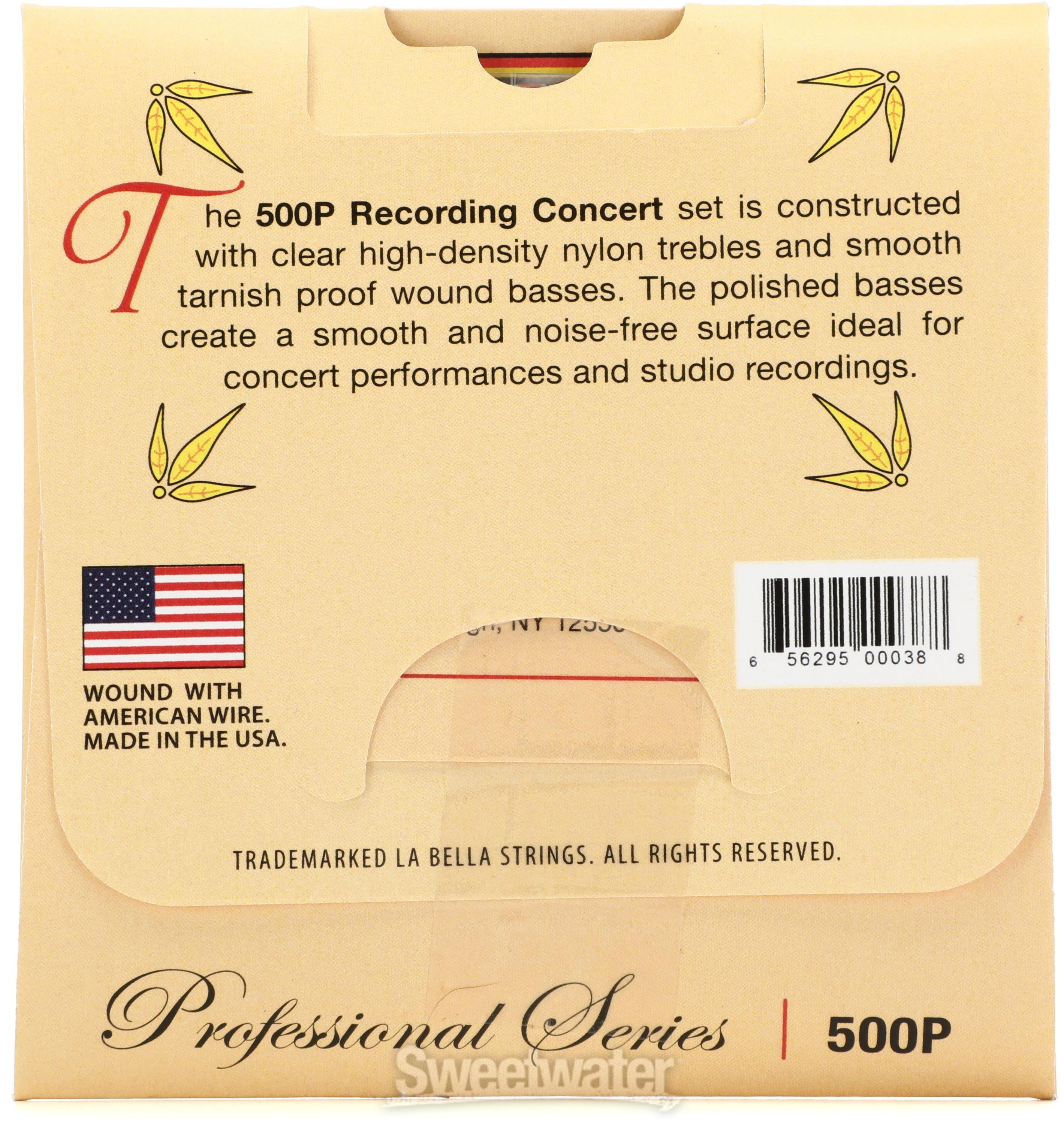 やんばるくいなさん専用 La Bella 500P Recording Concert/Clear Nylon+Tarnish Proof Wound