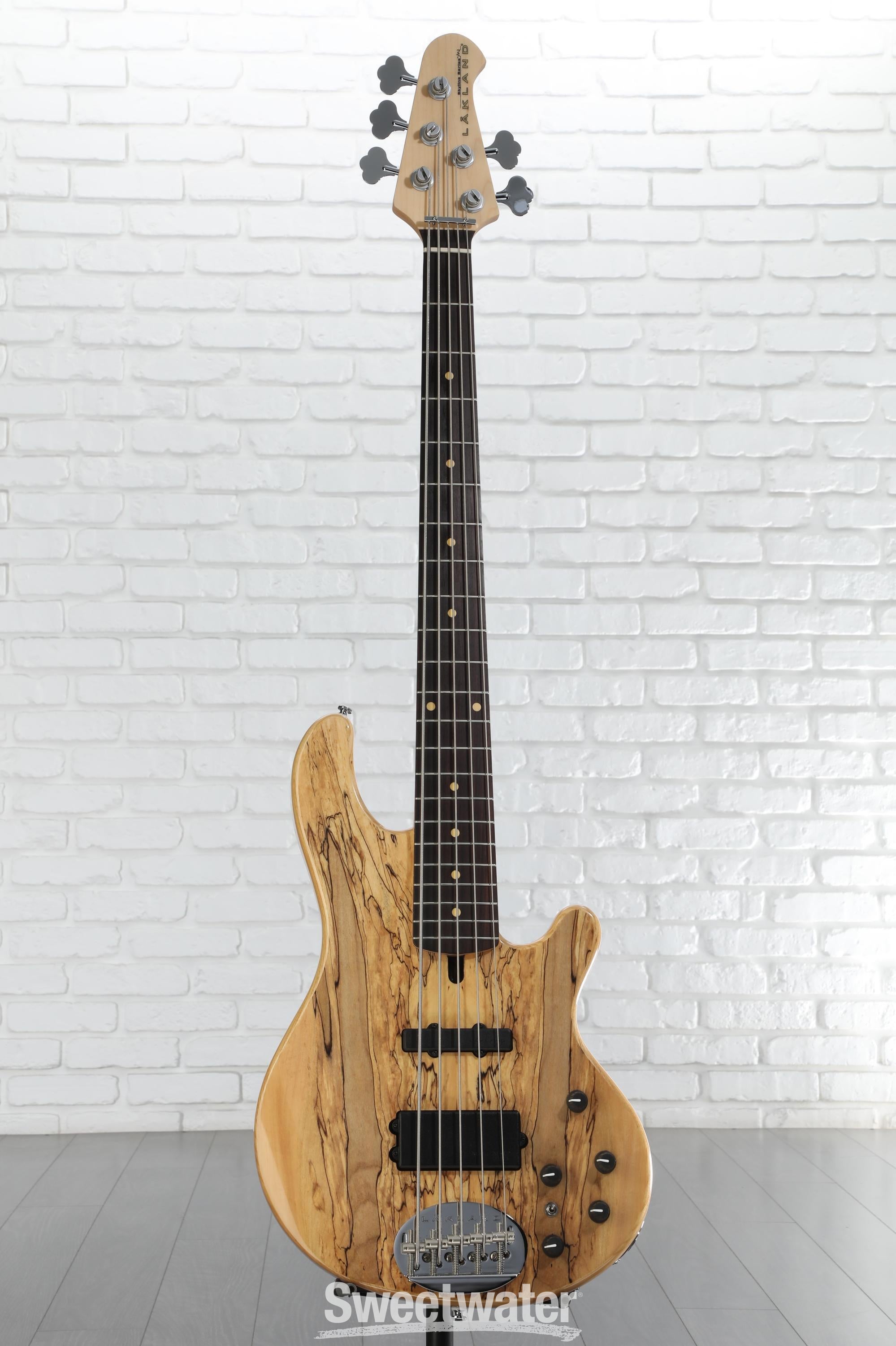 Lakland Skyline 55-02 Deluxe 5-string Bass Guitar - Spalted