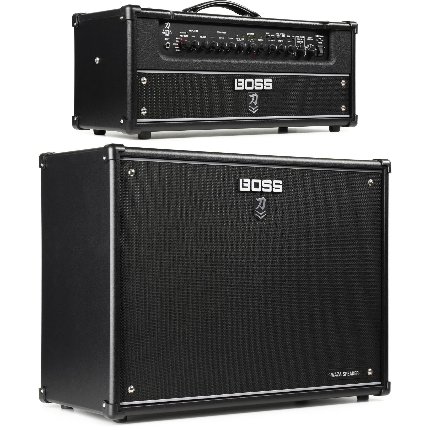 Boss Katana Artist Head MkII 100-watt Guitar Amp Head and 2 x 12-inch  Cabinet