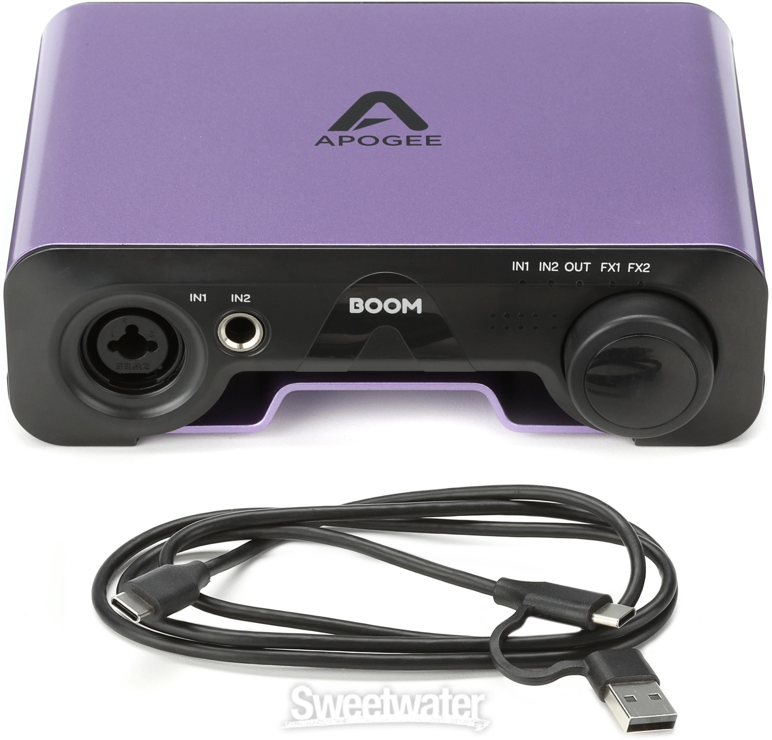 Apogee BOOM 2x2 USB-C Audio Interface | Sweetwater