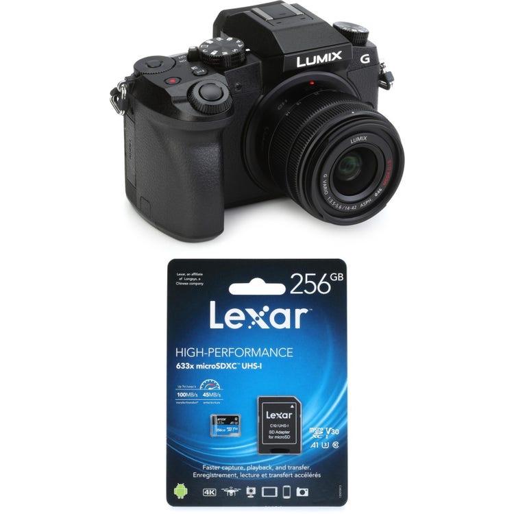 Panasonic Lumix G7 4K Mirrorless Camera with 14-42mm Lens and