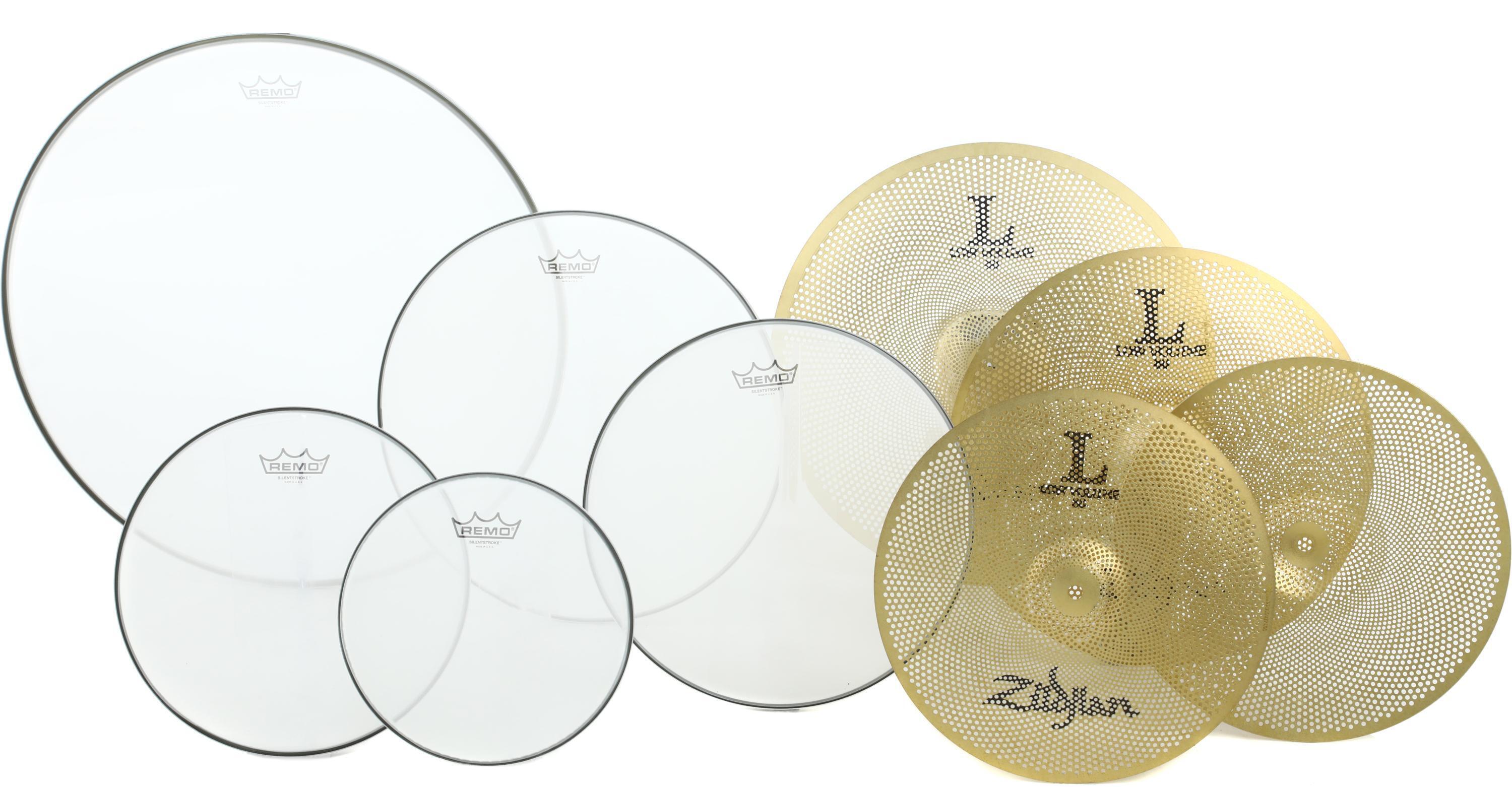 Zildjian Low Volume Accessory Set - L80 Cymbals and Remo