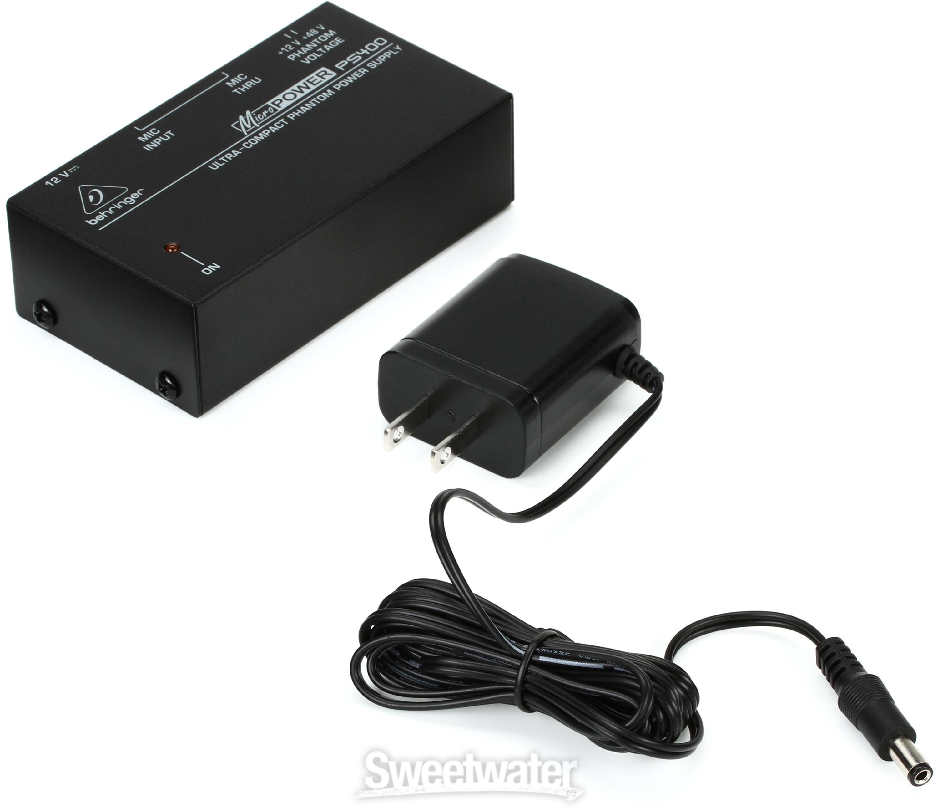 Behringer MicroPower PS400 Phantom Power Supply | Sweetwater