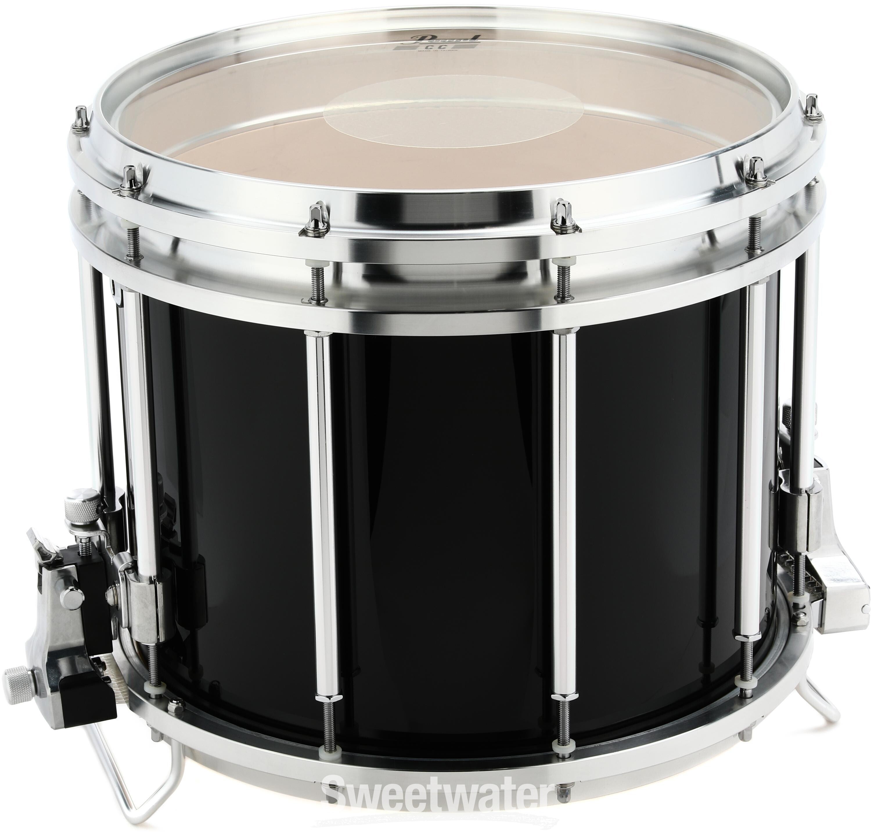 Pearl Championship Maple FFX Marching Snare Drum - 13 x 11 inch - Midnight  Black