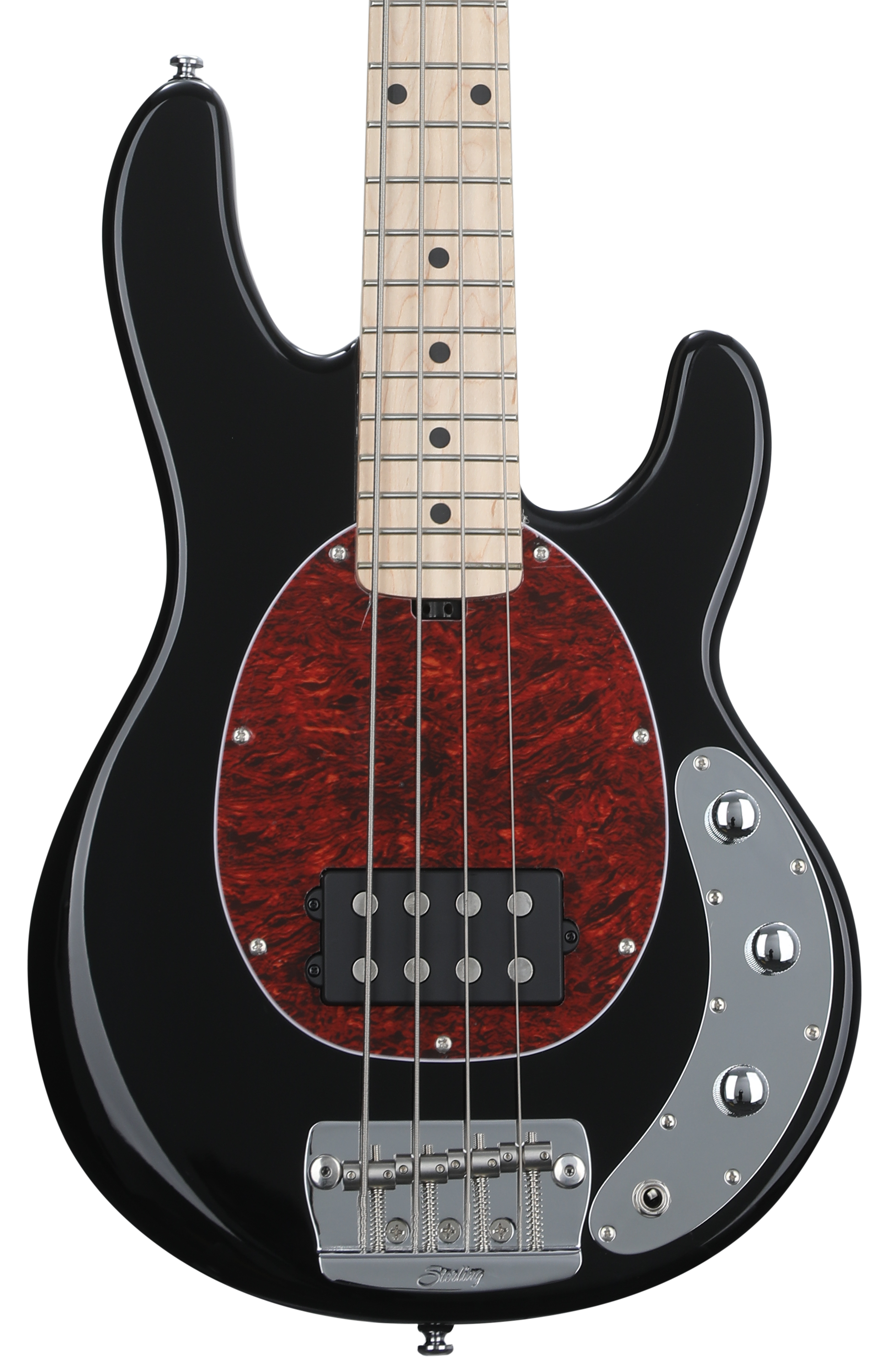 Sterling By Music Man StingRay RAYSS4 Short-scale Bass Guitar - Black |  Sweetwater