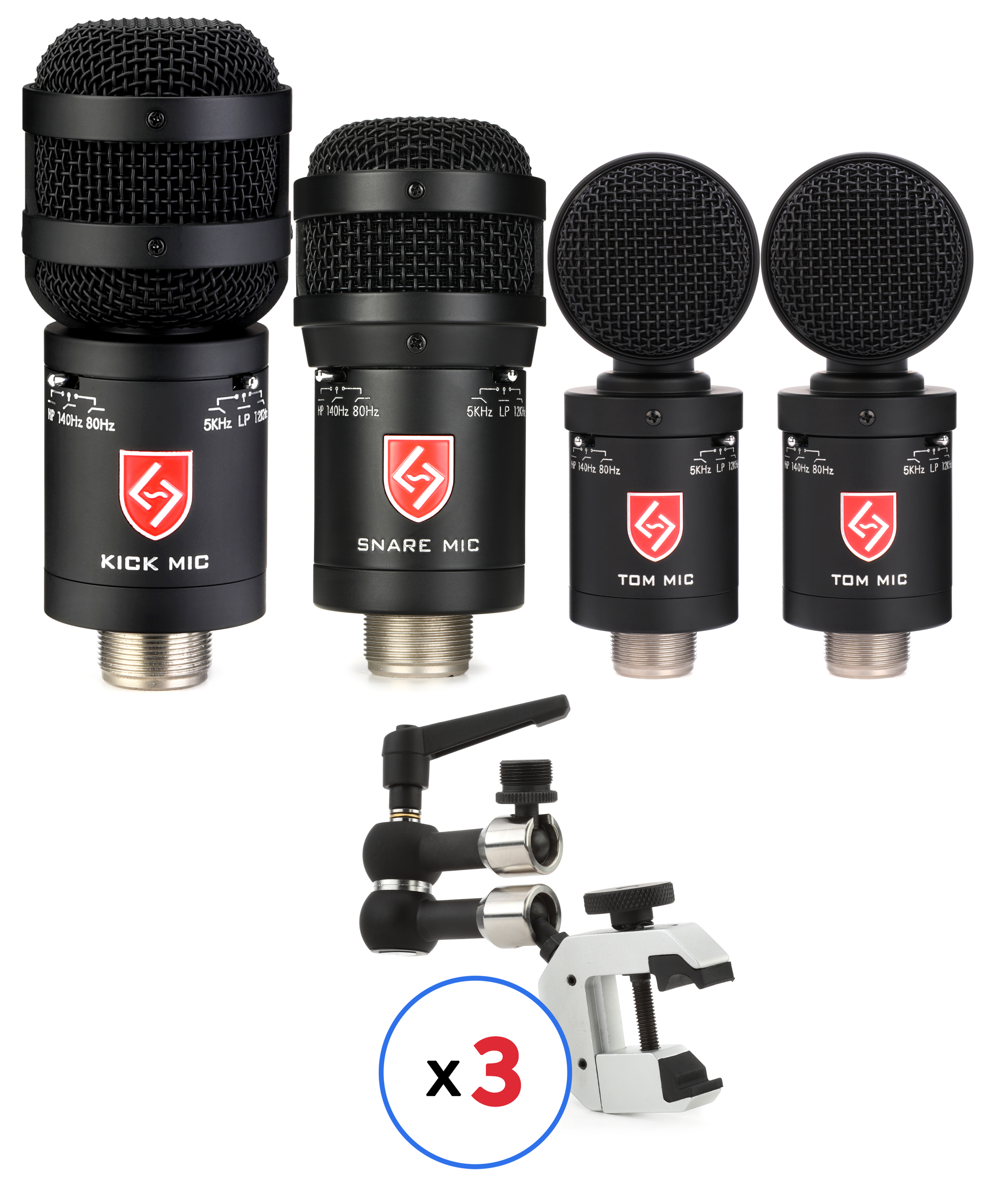 Photo of Lauten Audio 4-piece Drum Microphone Package