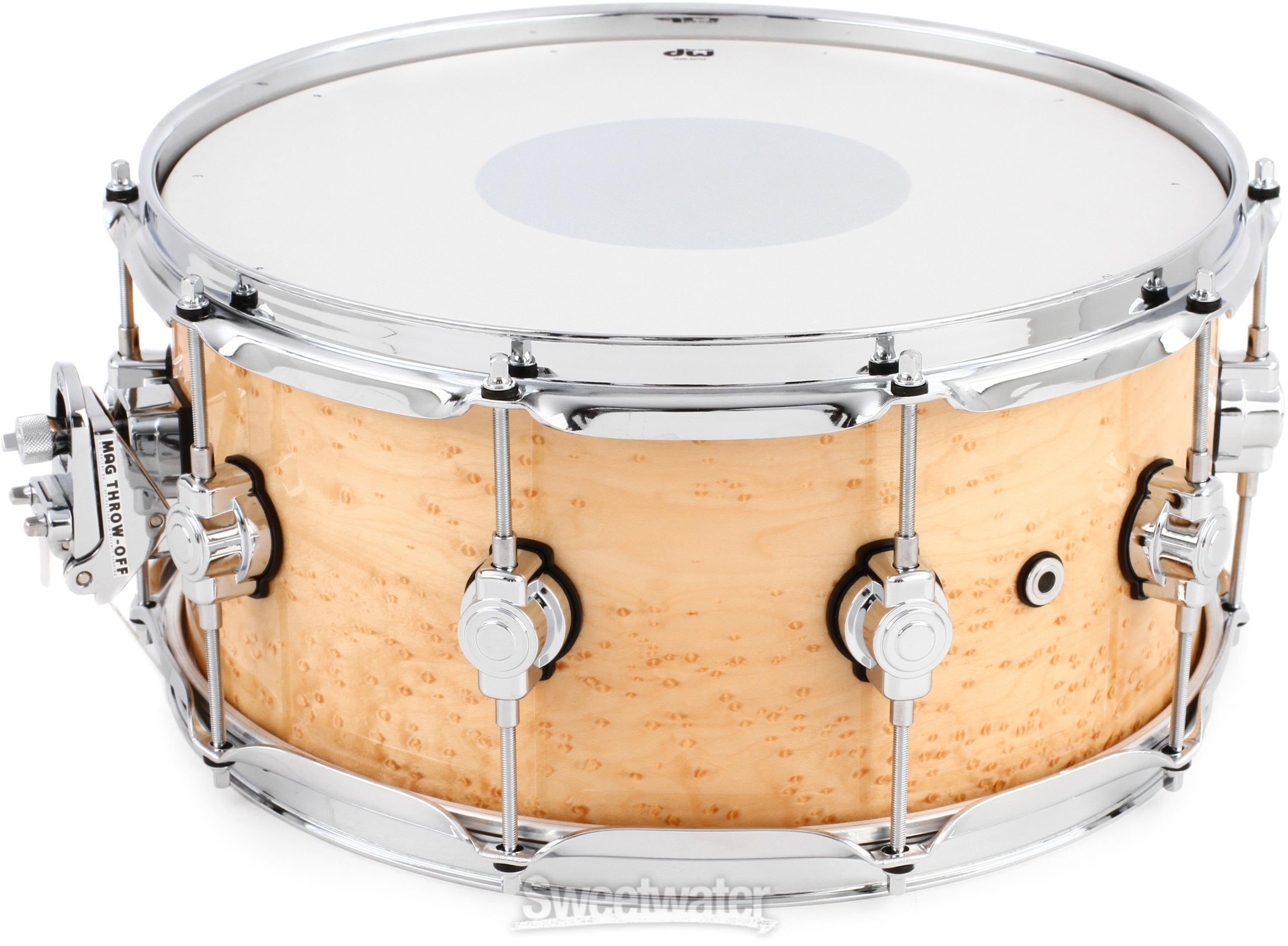 DW Performance Series Exotic Snare Drum - 6.5 x 14 inch - Bird's Eye Maple  - Sweetwater Exclusive