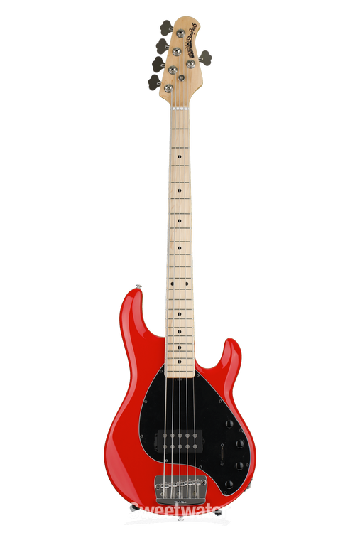 ブ*ー様 ERNIE BALL MUSICMAN Stingray5 リペア歴あ 1988 Ernie Ball Music Man Stingray 5 fire engine red