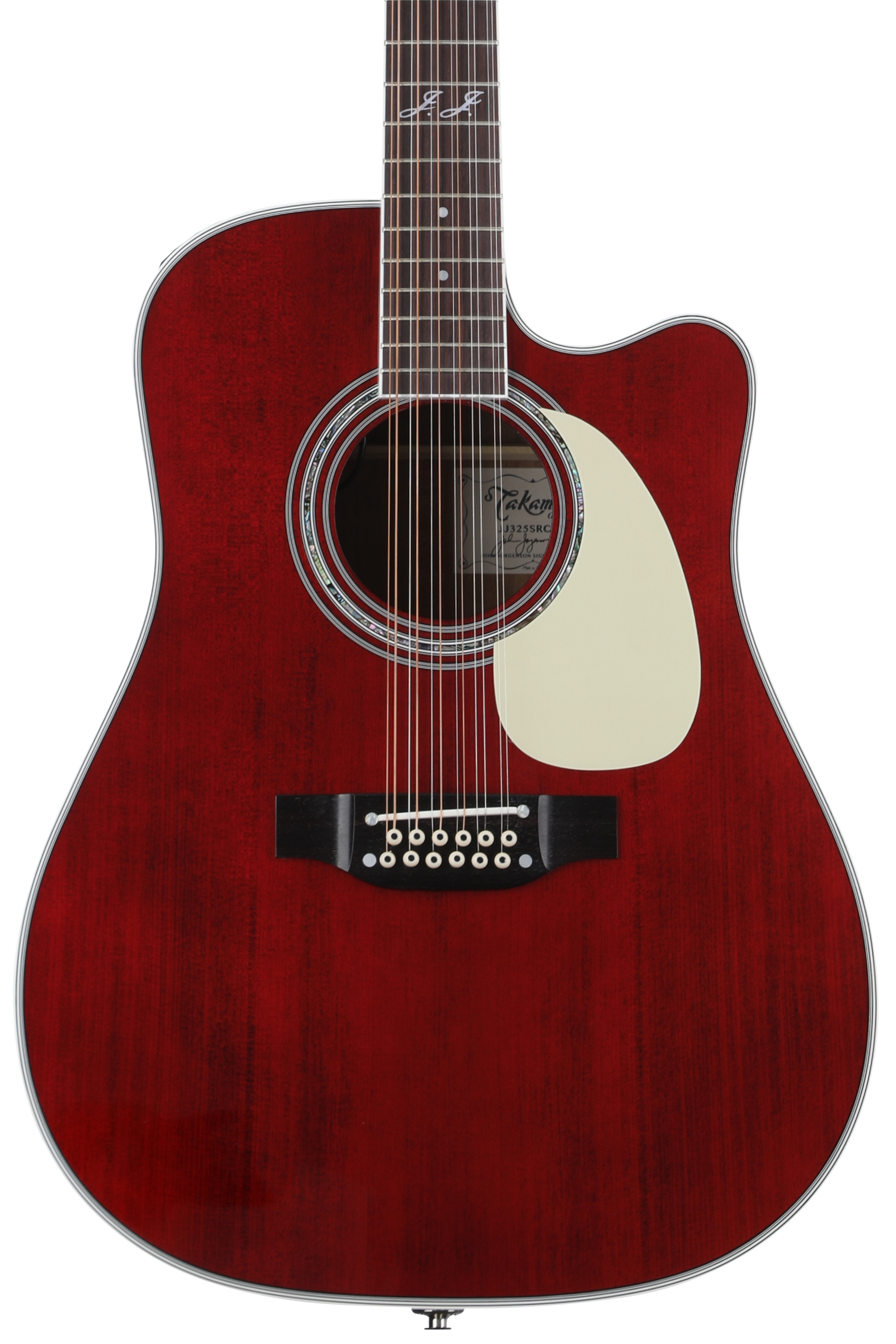 Takamine JJ325SRC-12 John Jorgenson 12-string Acoustic-electric Guitar -  Gloss Red