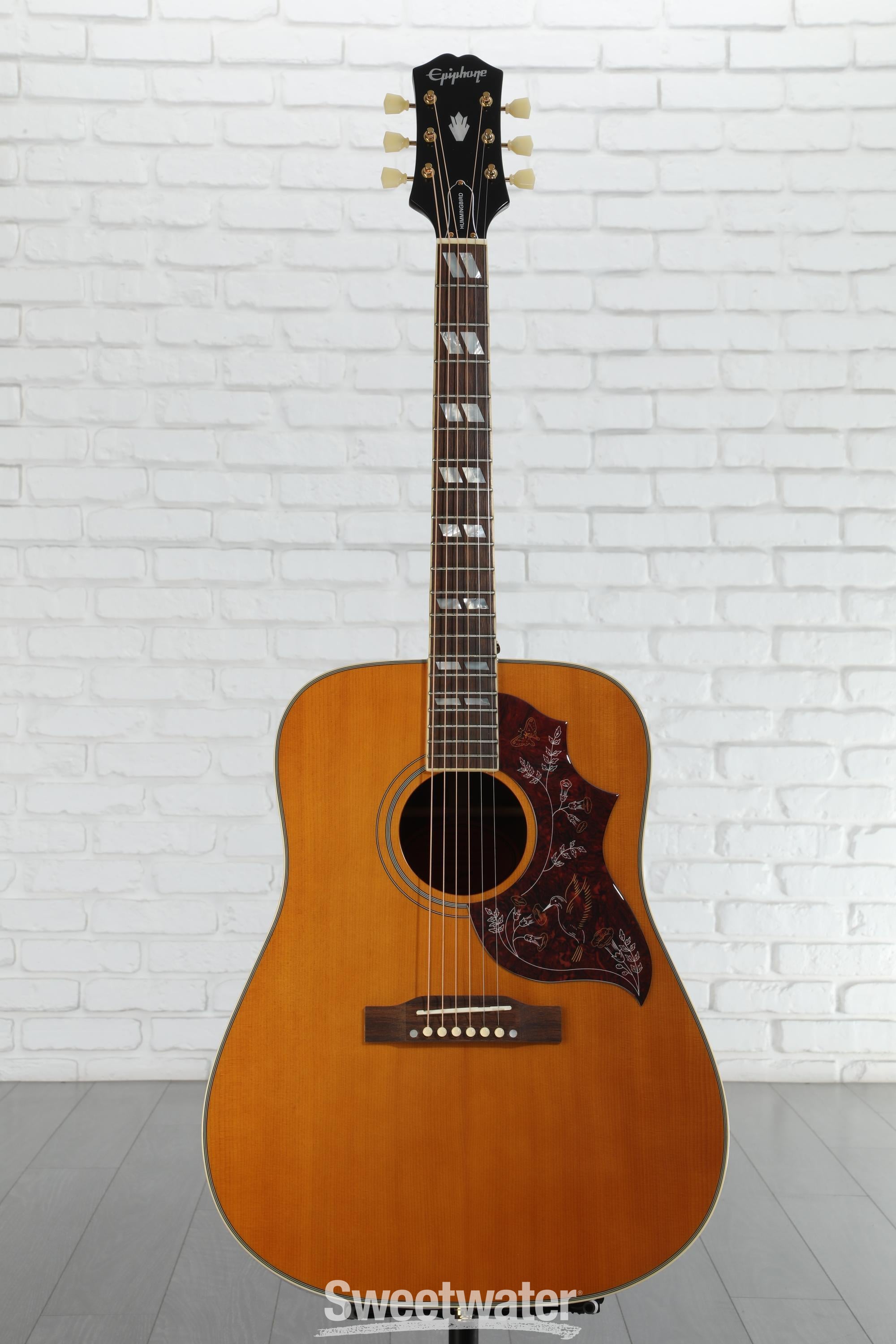 ギター Epiphone Hummingbird Inspired by Gibson Amazon.com: Epiphone Inspired By Gibson Hummingbird Acoustic