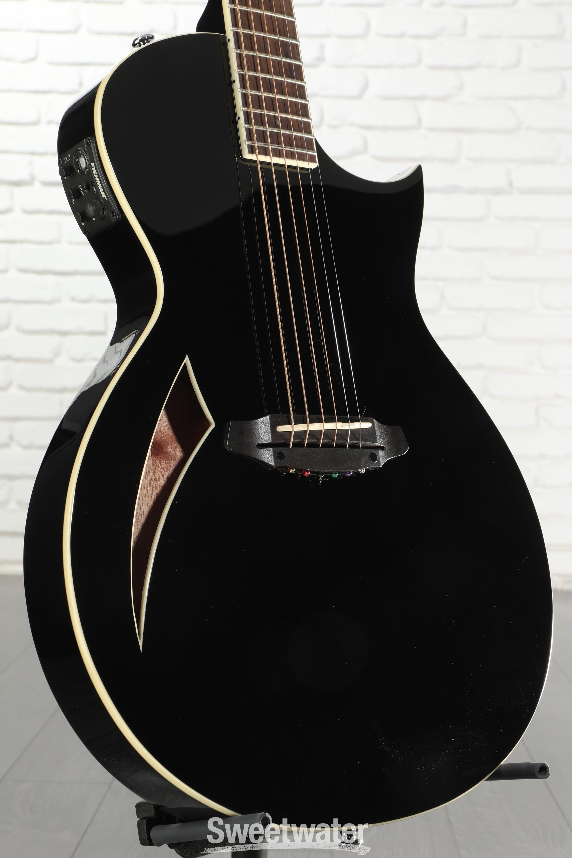 ESP Ltd TL-6N Black エレガット ESP LTD TL-6 Acoustic-electric Guitar - Black Reviews | Sweetwater