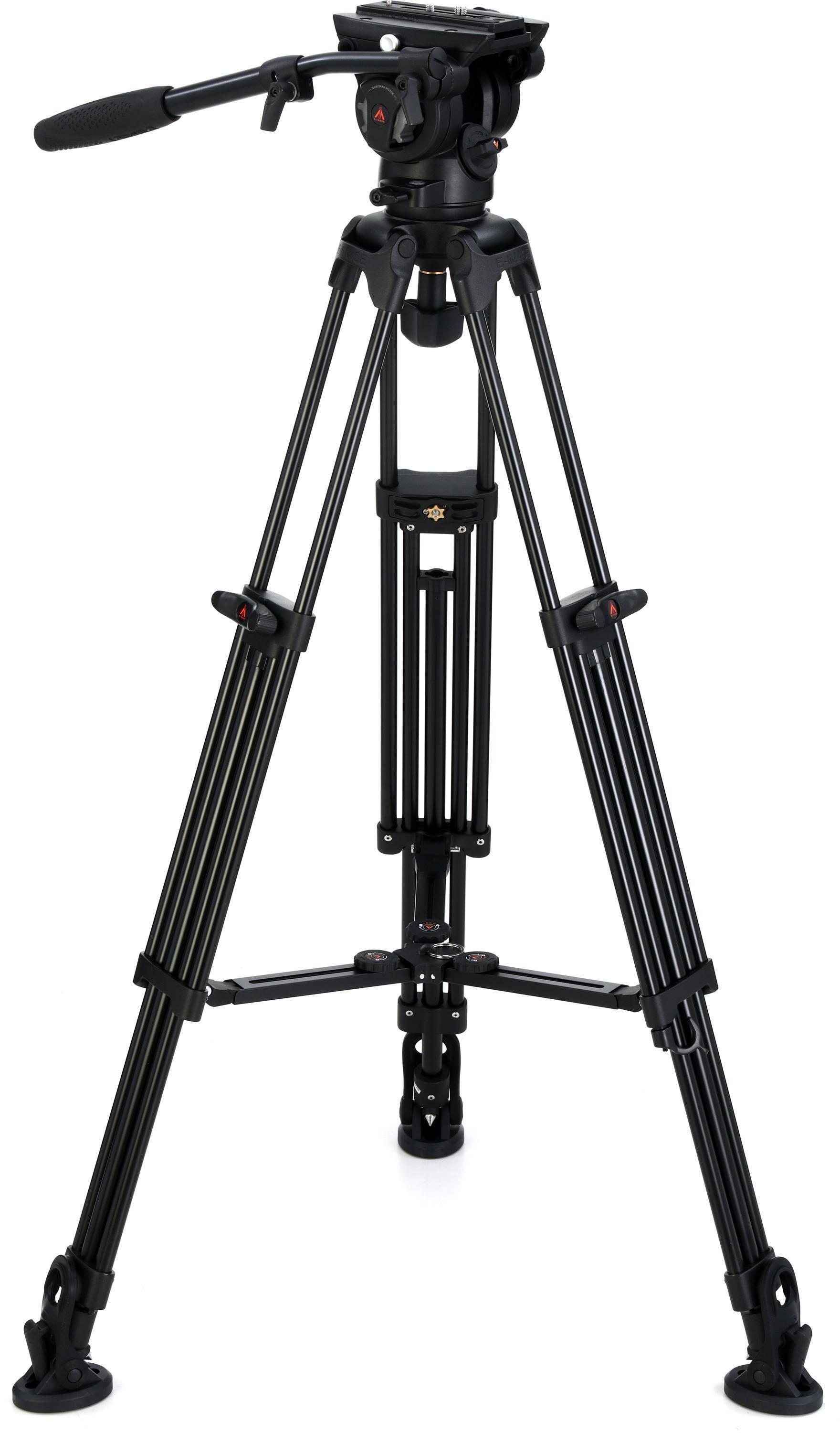 Photo of E-Image EG780A2 2-stage Aluminum Fluid Head Tripod Kit