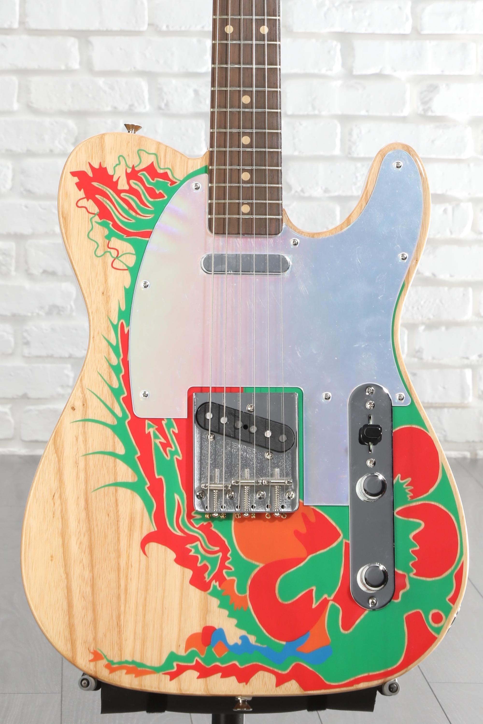 Fender Jimmy Page Telecaster - Natural with Artwork | Sweetwater