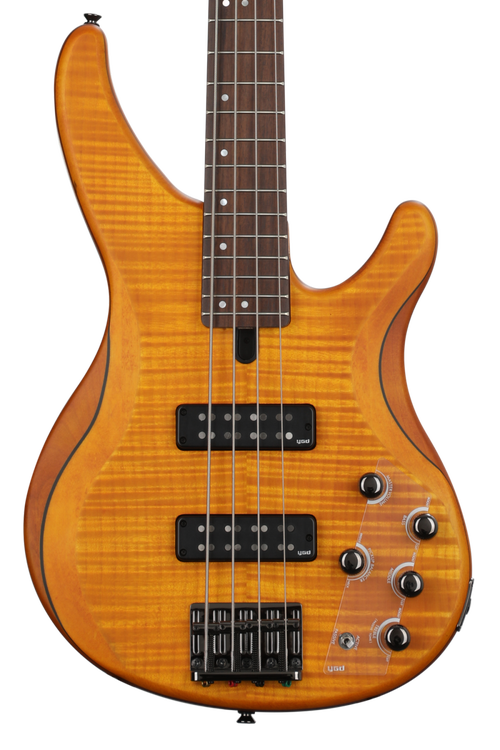 Yamaha TRBX604FM Bass Guitar - Matte Amber