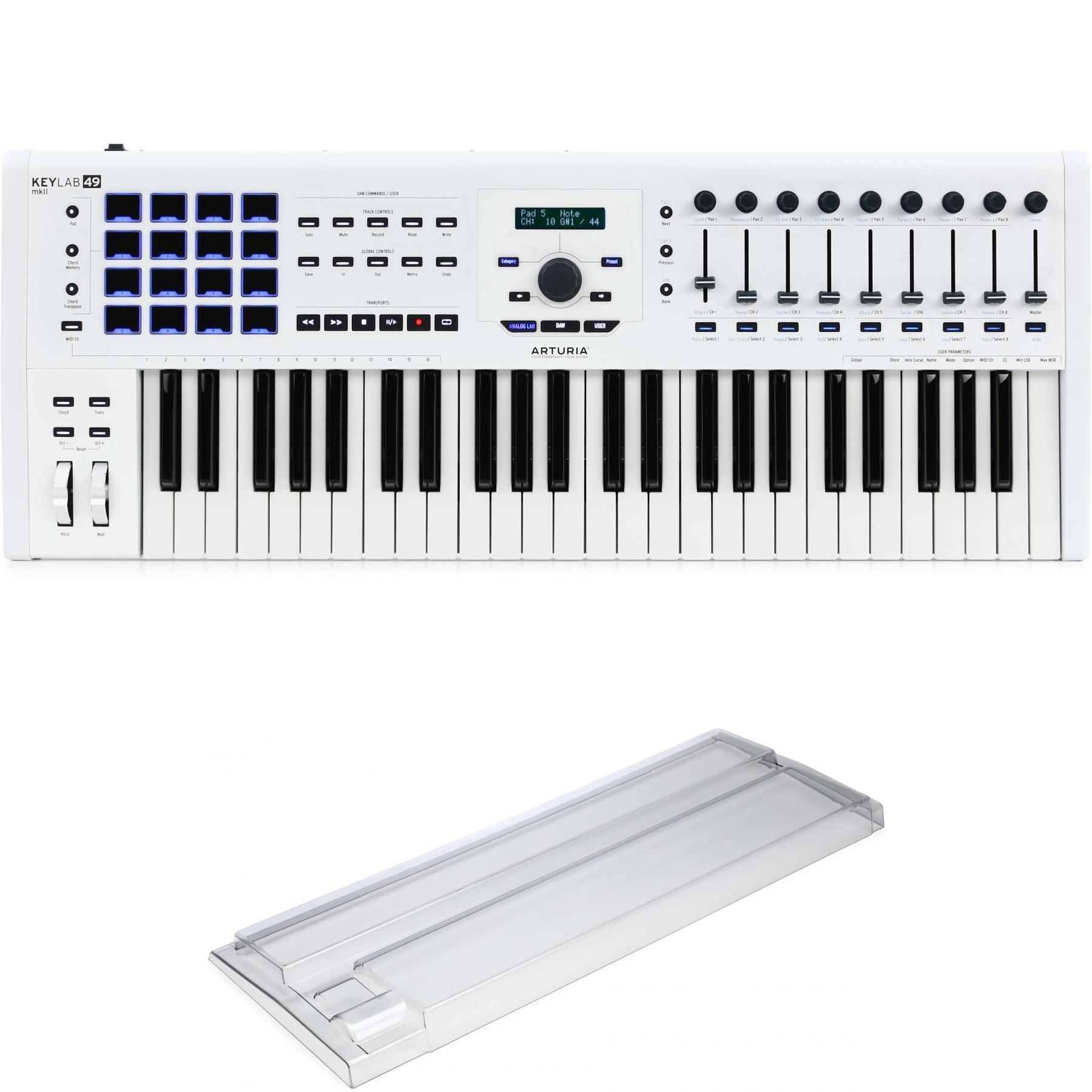 Arturia KeyLab 49 MkII 49-key Keyboard Controller - White | Sweetwater