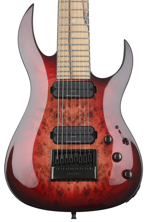 B.C. Rich Shredzilla Prophecy 8 Archtop 8-string Electric Guitar with  EverTune - Lava Burst
