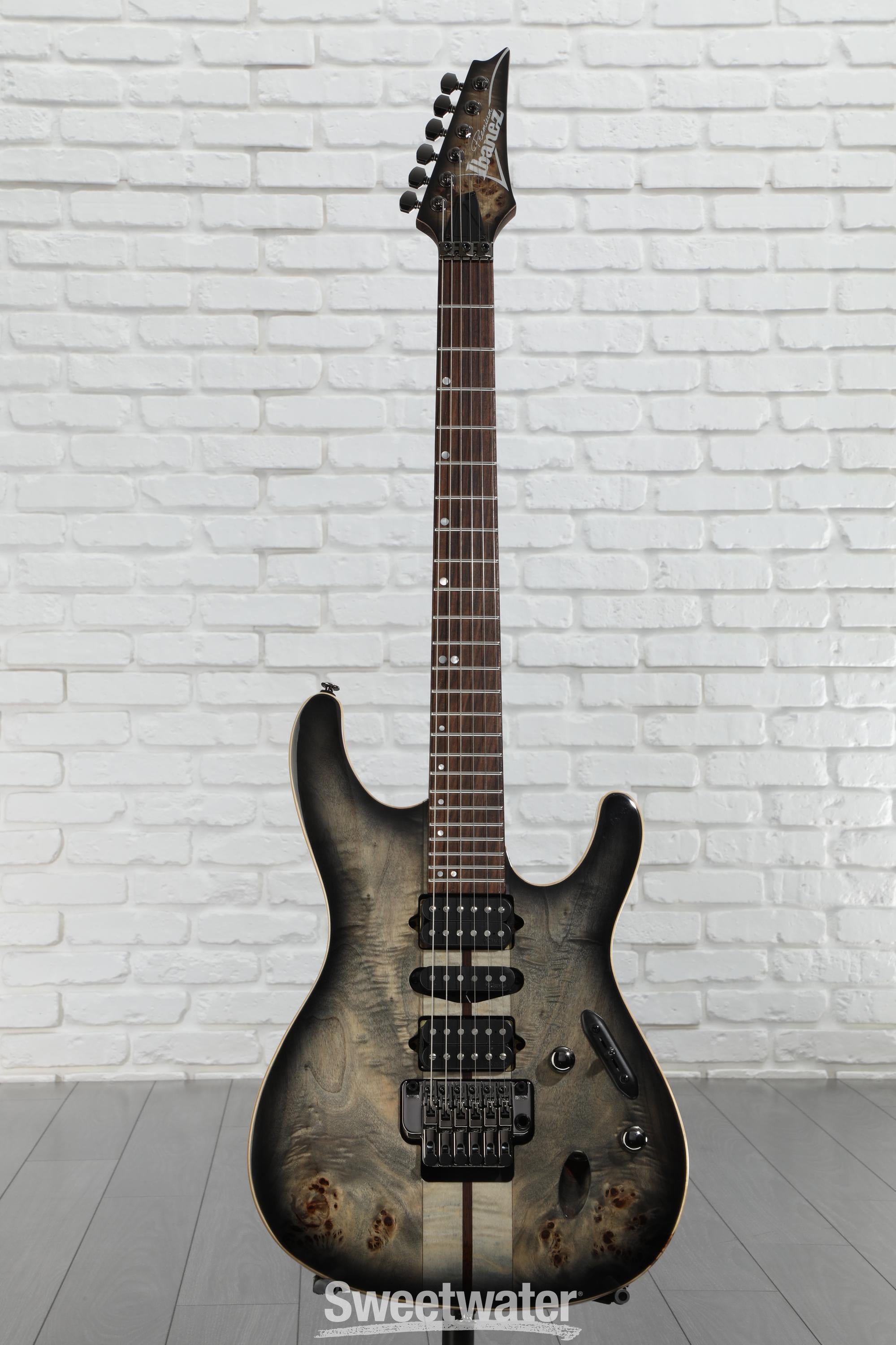 Ibanez Premium S1070PBZ Electric Guitar - Charcoal Black