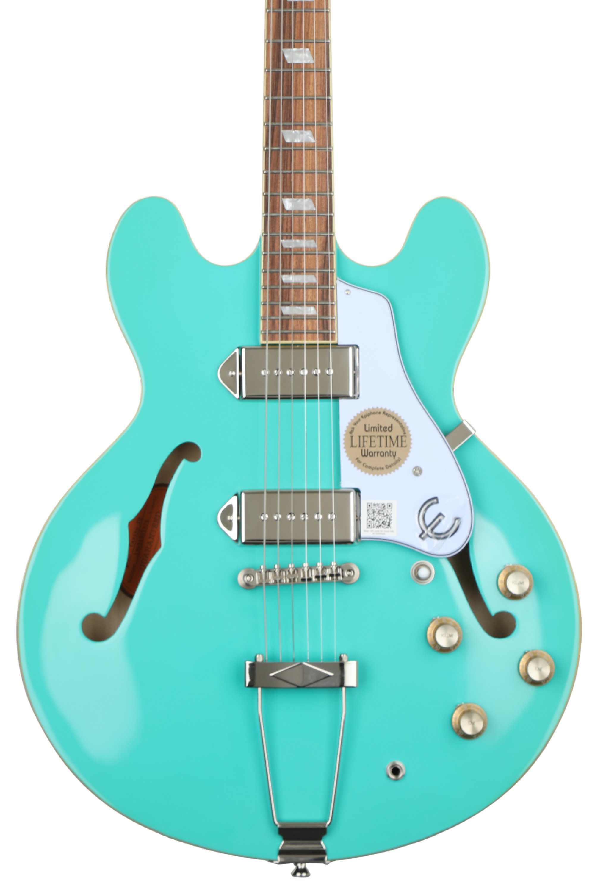 Epiphone Casino Archtop Hollowbody Electric Guitar - Turquoise