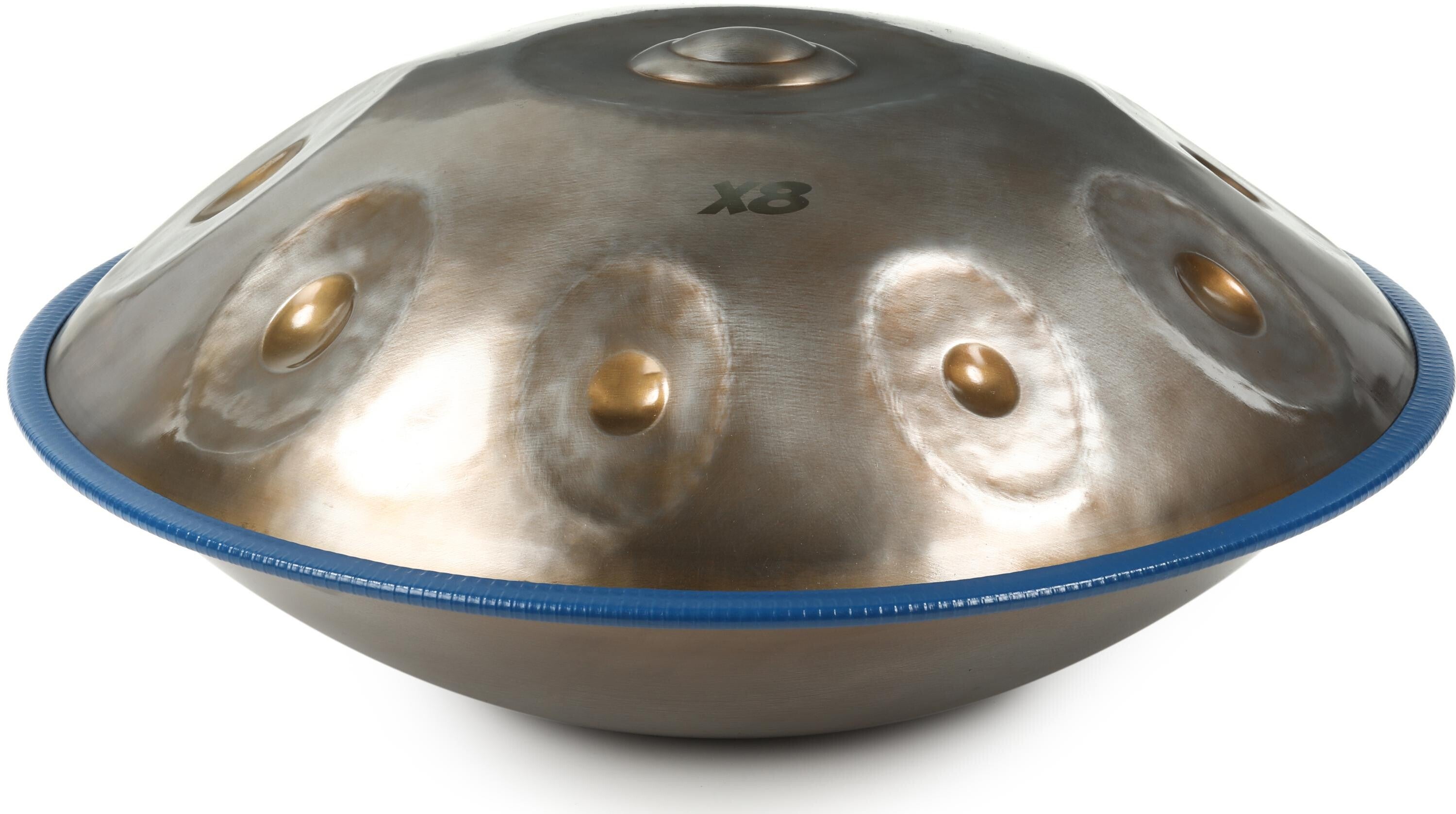 X8 Drums Vintage Stainless Steel Handpan - E Pakmoon | Sweetwater