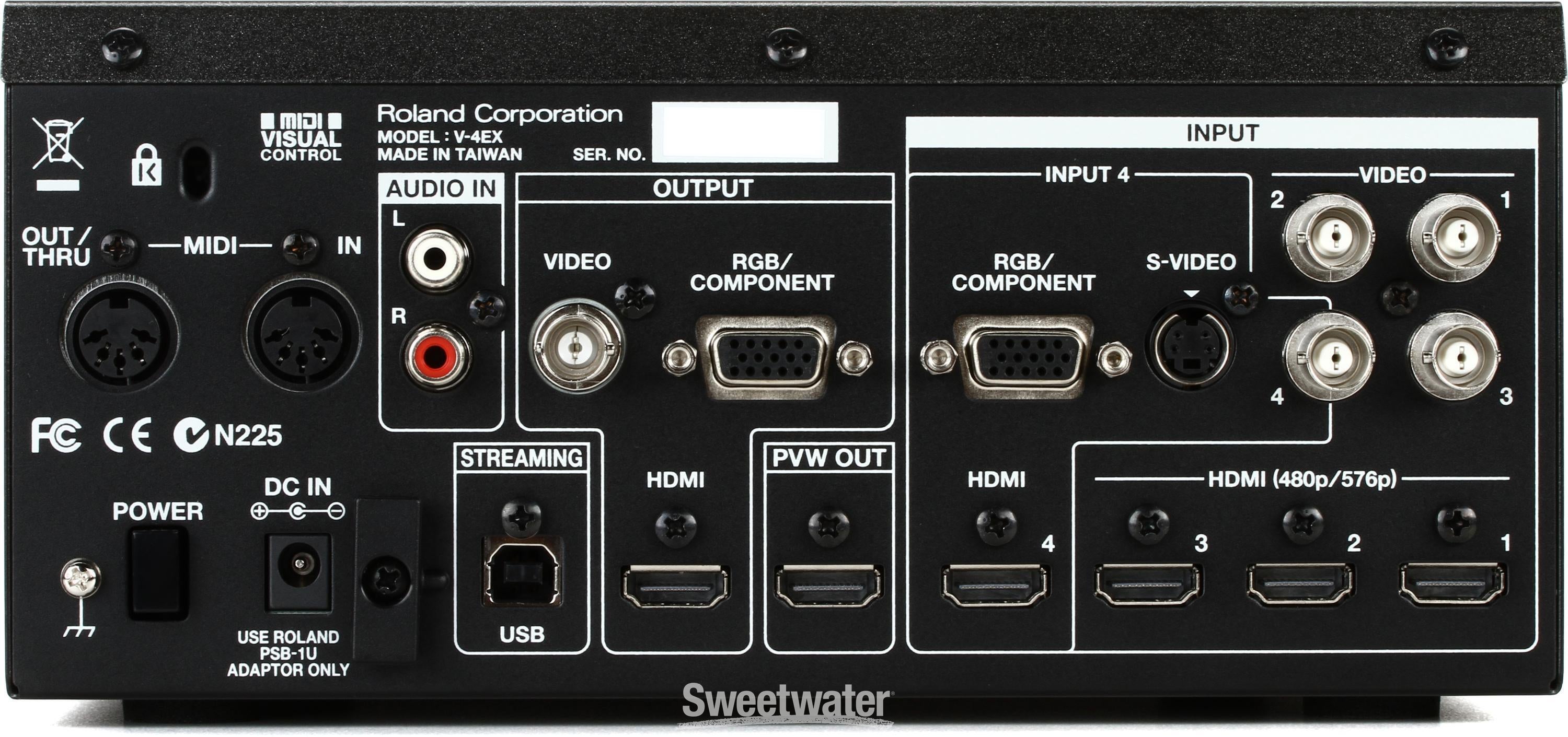 Roland V-4EX 4-channel Digital Video Mixer with Effects | Sweetwater