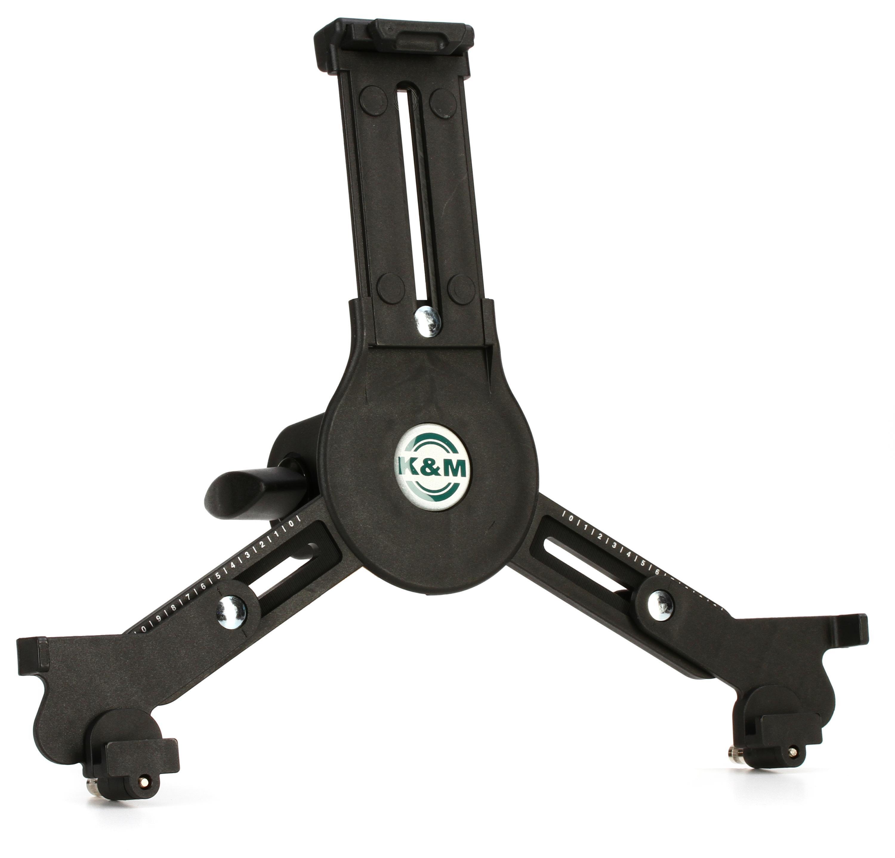 K&M 19790 Tablet PC Holder 5/8" Mount for iPad/Tablet Height 222334mm Sweetwater