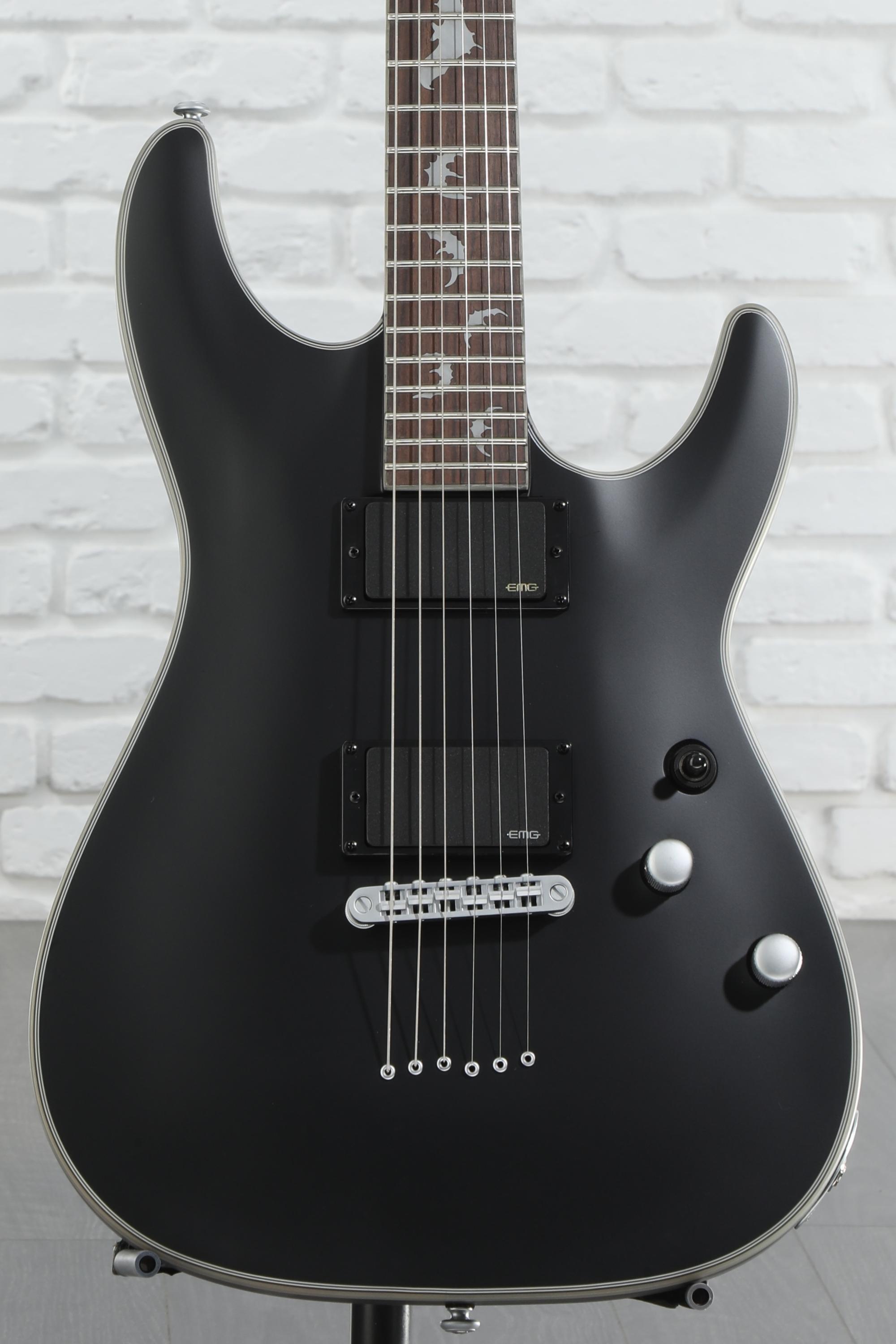 Schecter Damien Platinum 6 Electric Guitar - Satin Black