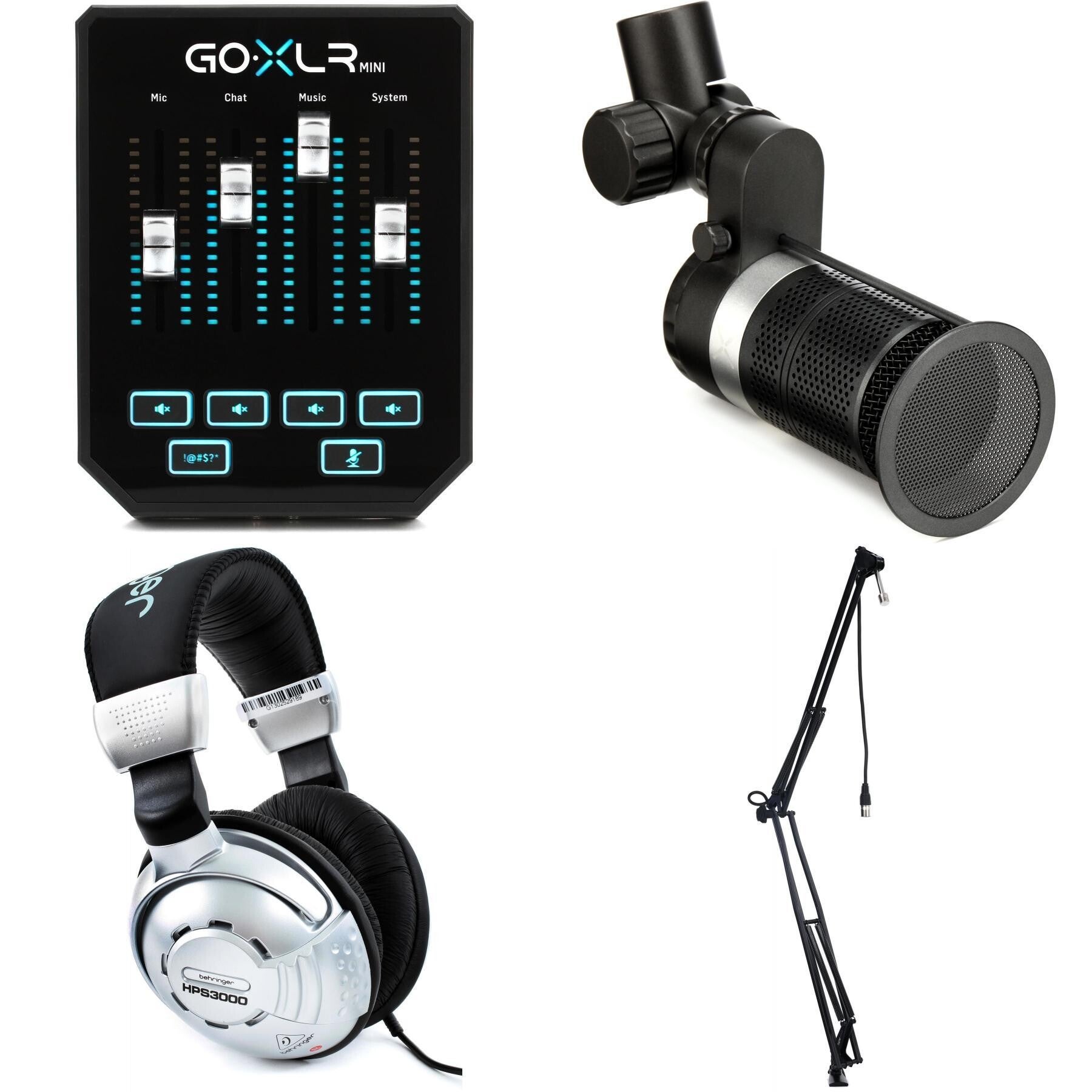 TC Helicon GoXLR Mini Podcast and Streaming Bundle Sweetwater