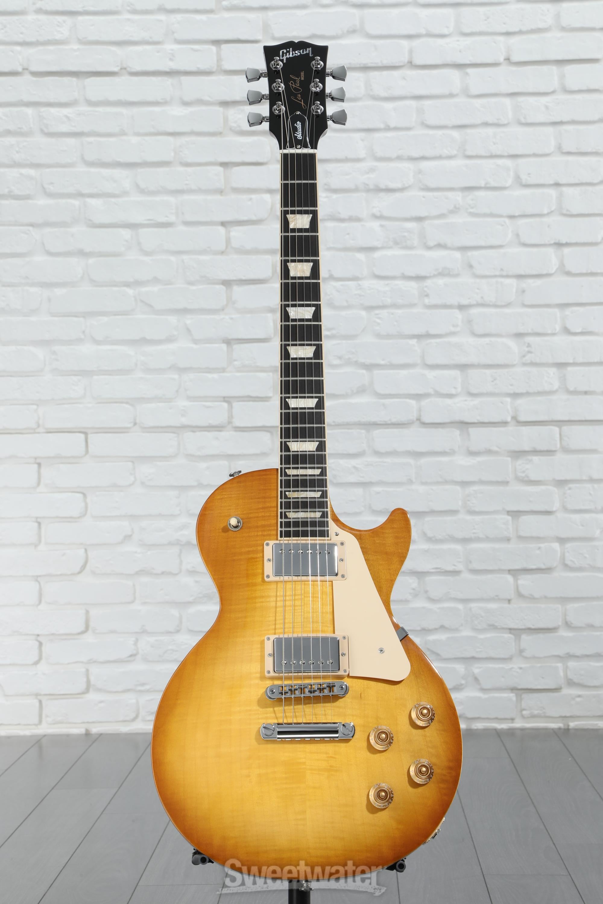 ギター Gibson Les Paul Studio Gibson Les Paul Studio Figured Limited Electric Guitar- Lemon