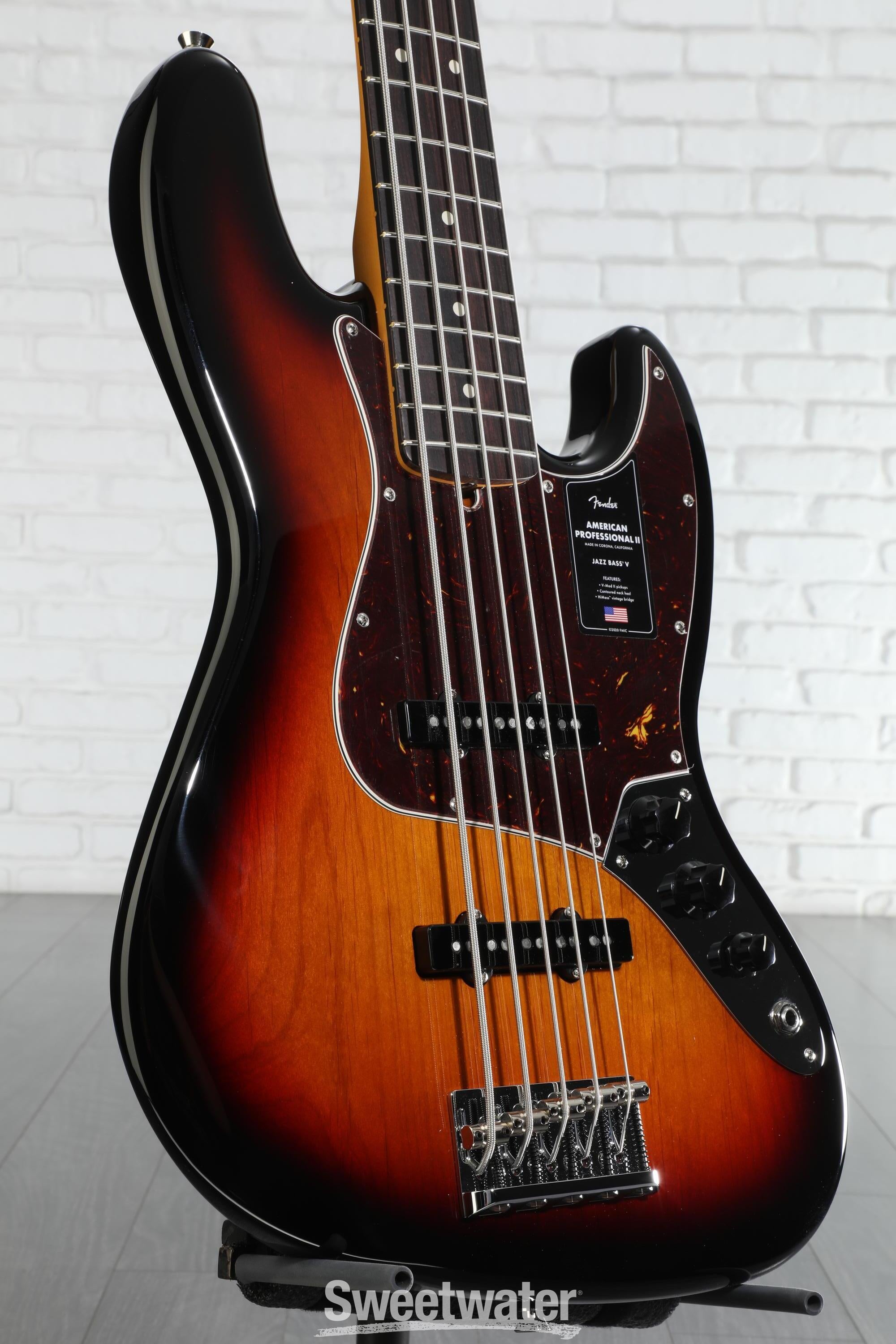 Fender American Professional II サンバースト Fender American Professional II Jazz Bass V - 3 Color Sunburst
