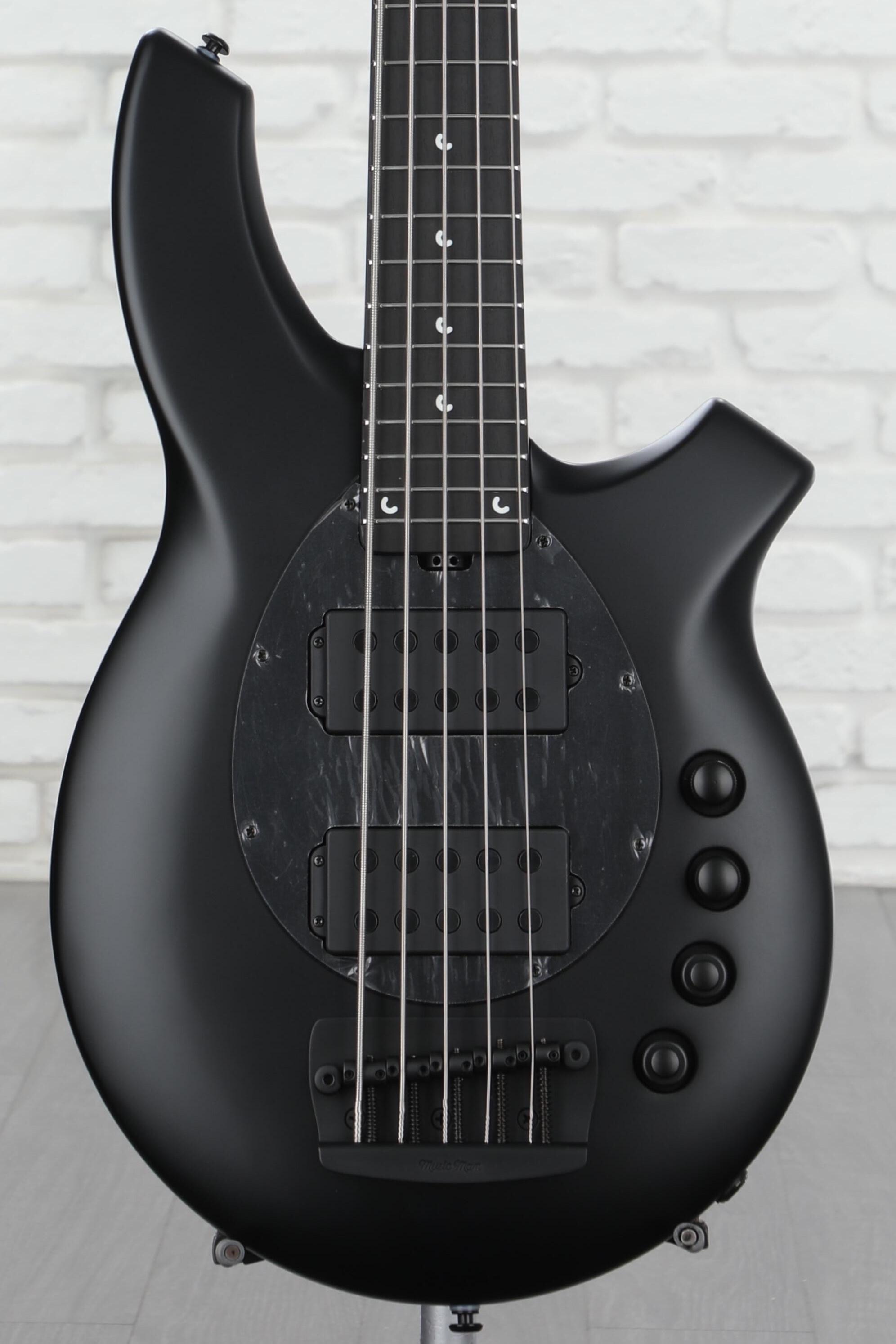 Ernie Ball Music Man Bongo 5 Bass Guitar - Stealth Black | Sweetwater