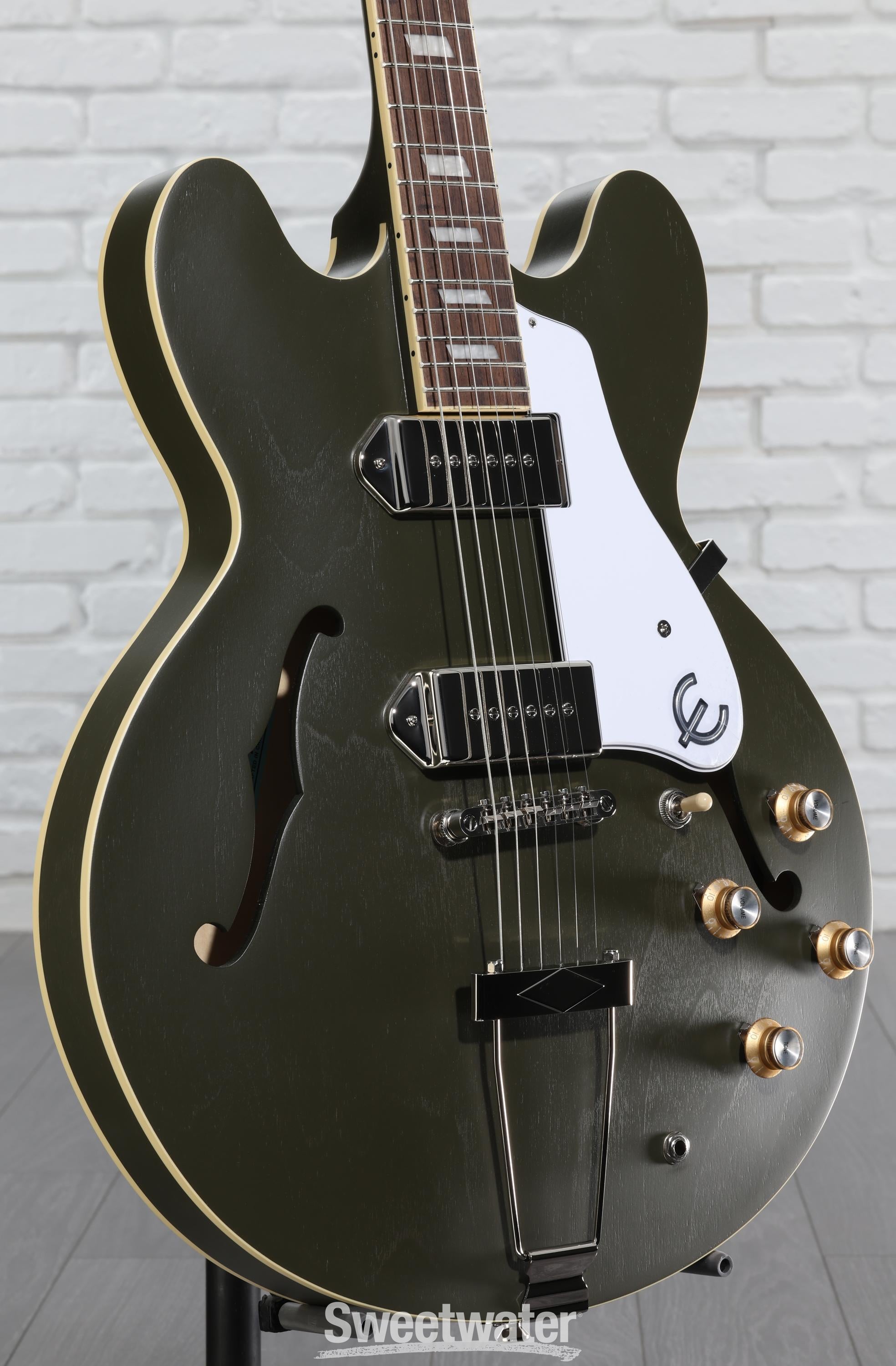 Epiphone Casino Worn Hollowbody - Worn Olive Drab Reviews
