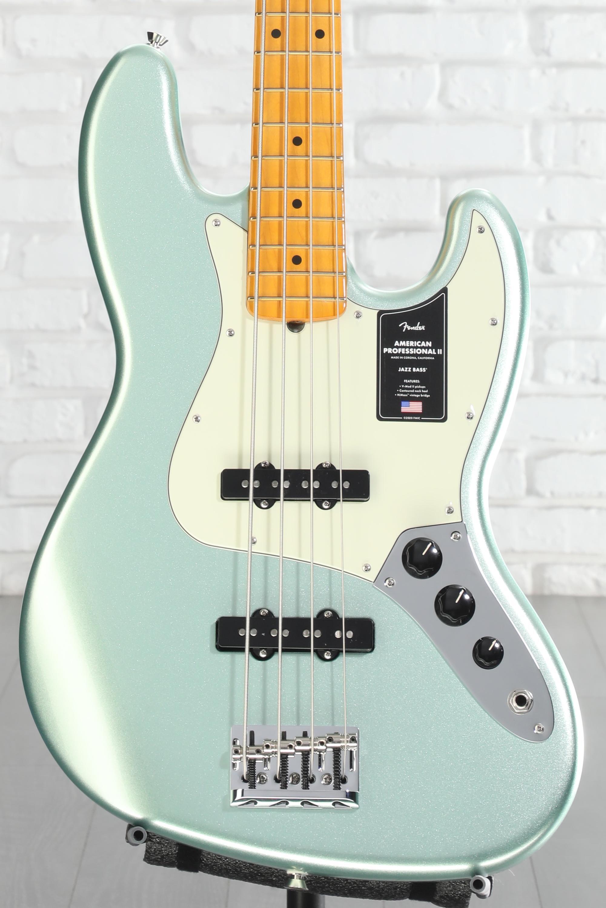 Fender American Professional II Jazz Bass - Mystic Surf Green with