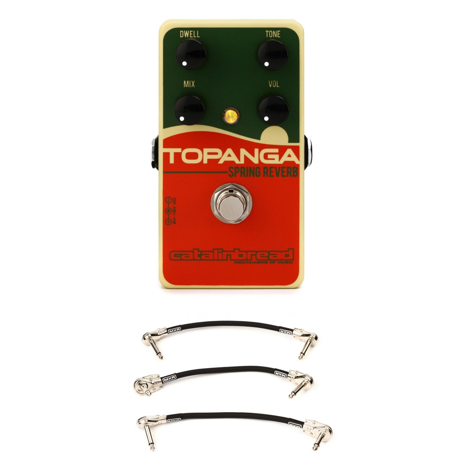 Catalinbread Topanga Spring Reverb Pedal with Patch Cables