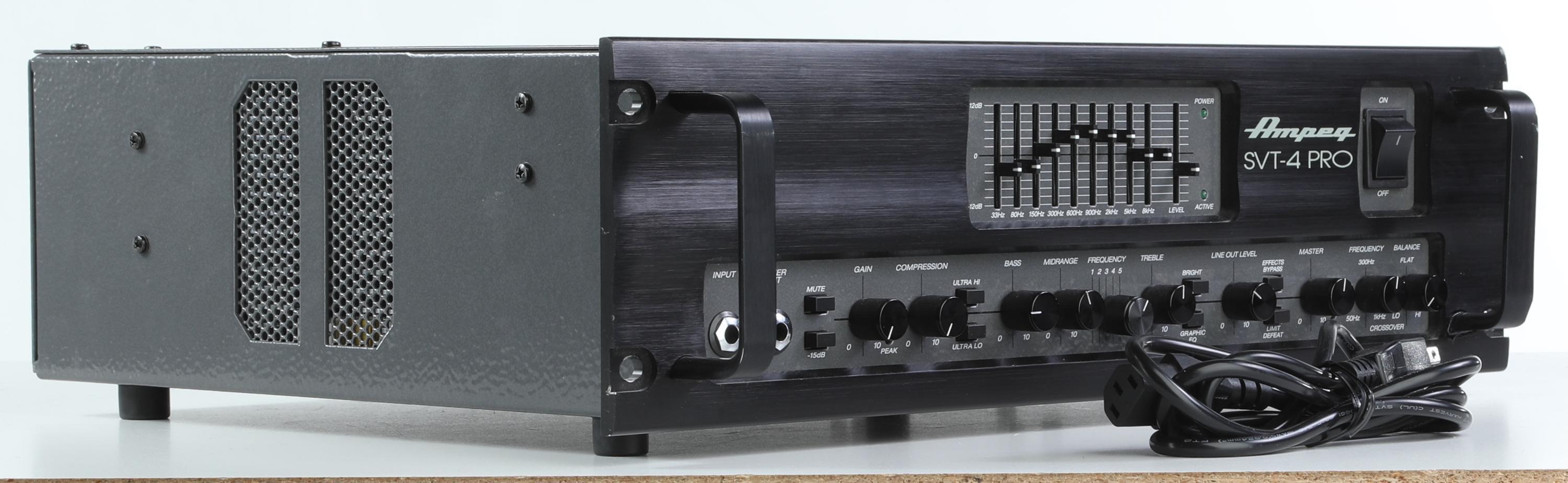 Photo of Ampeg SVT-4PRO 1200-watt Tube Preamp Bass Head