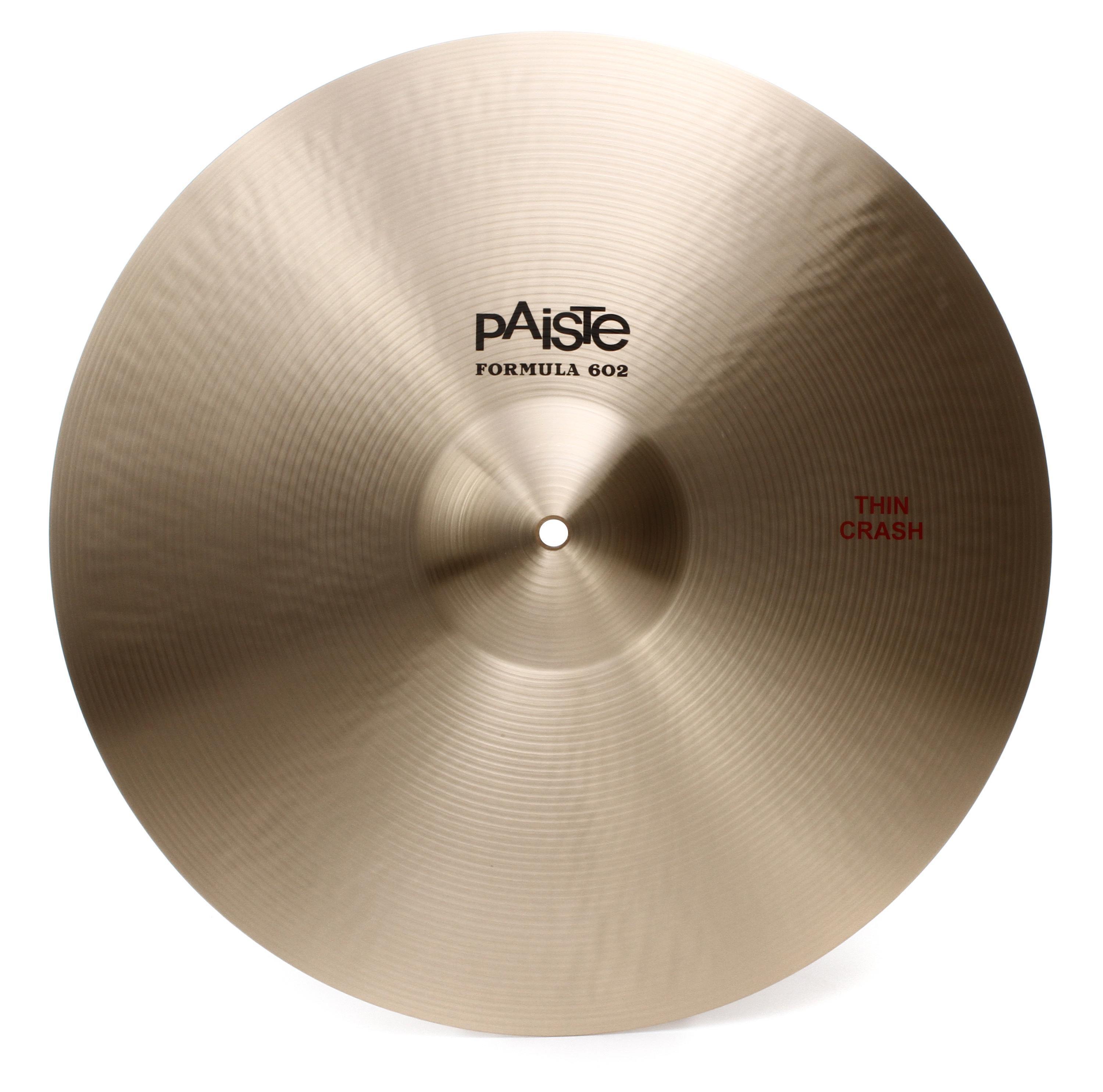 Paiste 18 inch Formula 602 Classic Sounds Thin Crash Cymbal