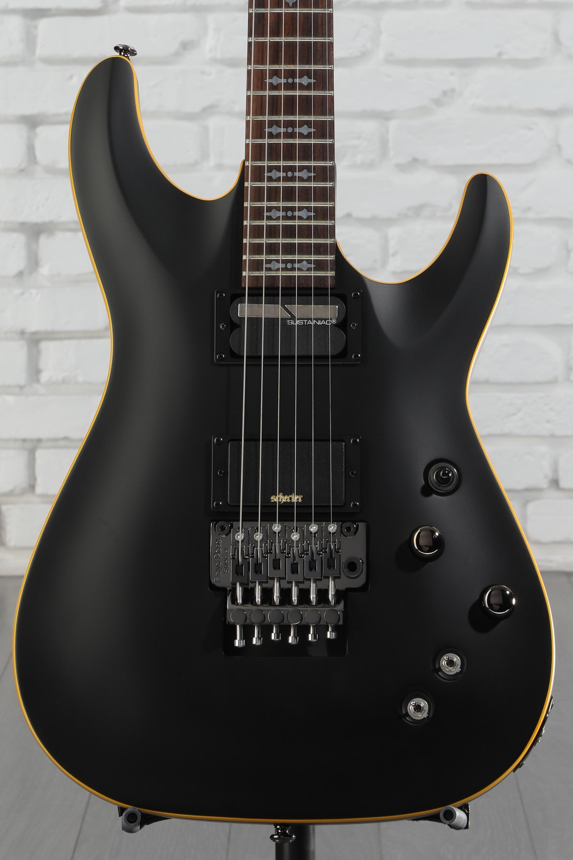 Schecter Demon-6 FR-S Electric Guitar - Satin Black | Sweetwater