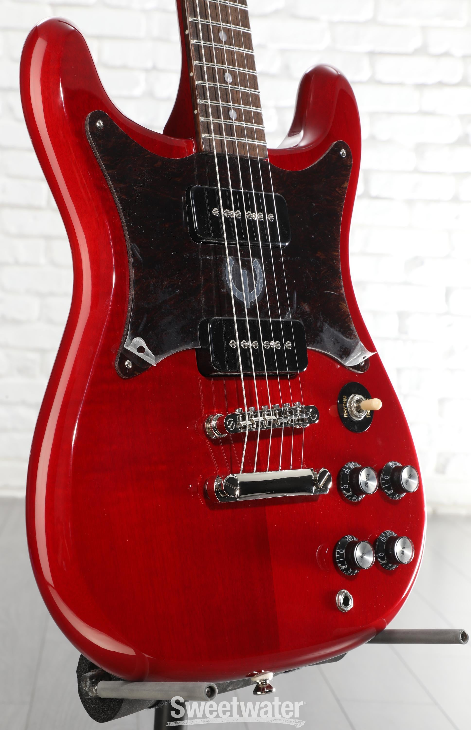 Epiphone Wilshire P-90s Electric Guitar - Cherry | Sweetwater