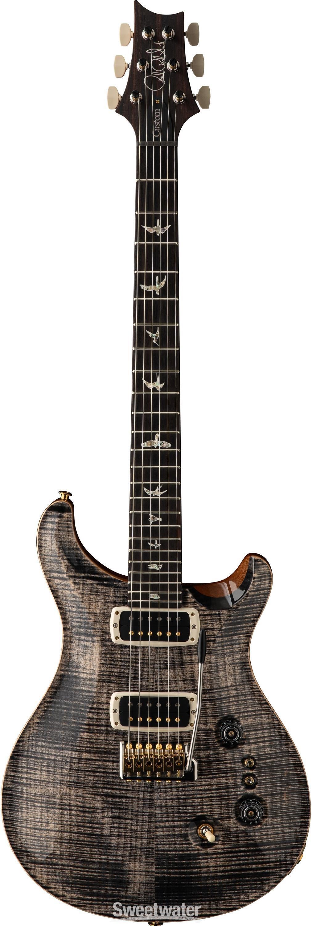 PRS Custom 24-08 Electric Guitar - Charcoal/Natural | Sweetwater